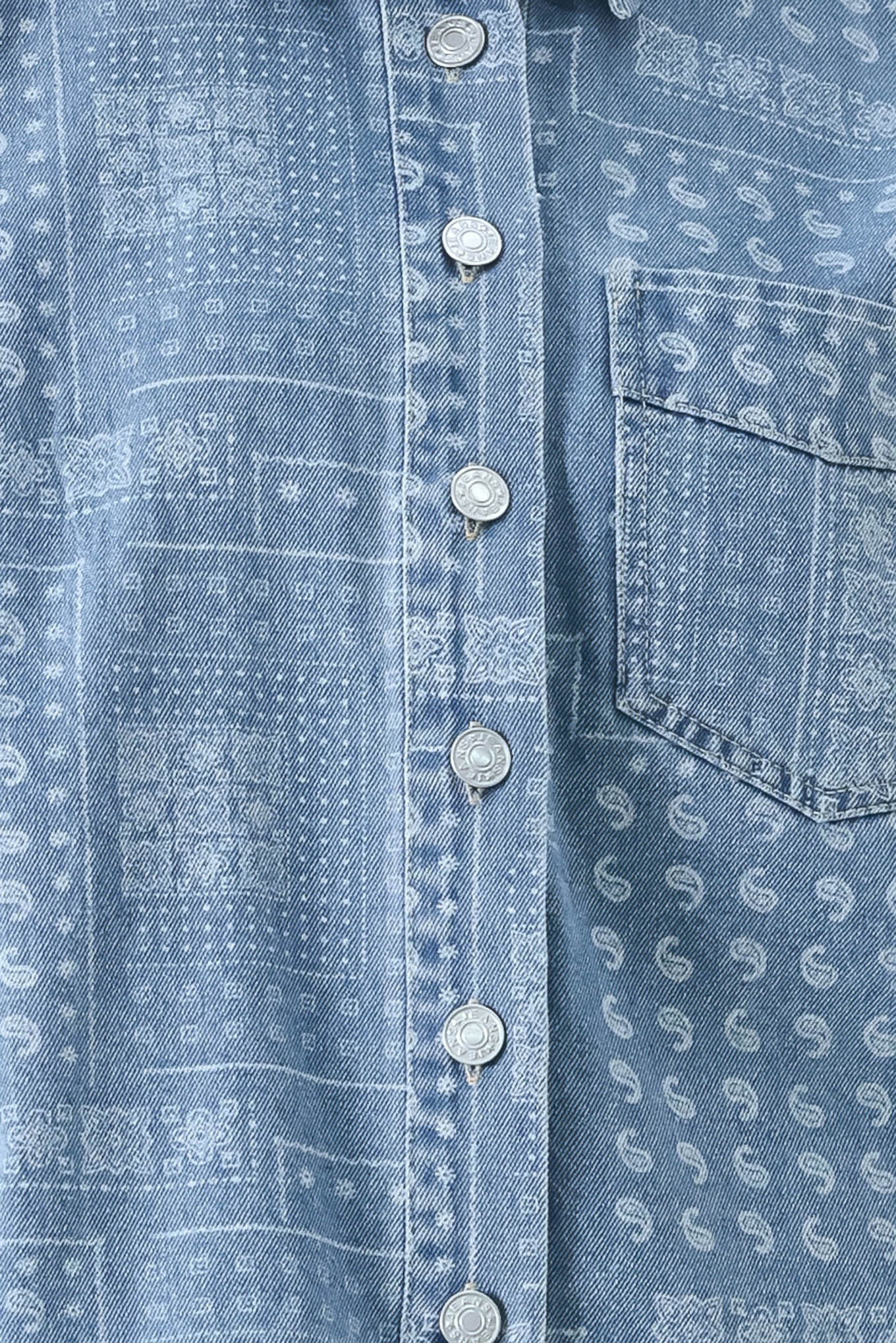 VINTAGE BANDANA DENIM JACKET by Flying Tomato at Shirley Shoppe