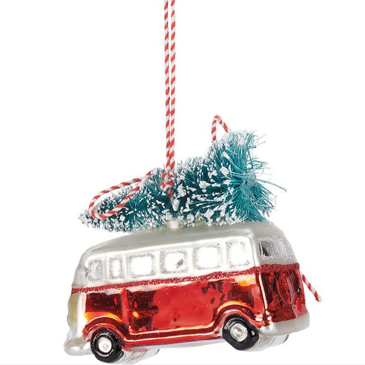 Vintage Bus Glass Ornament by Quirks! at Shirley Shoppe