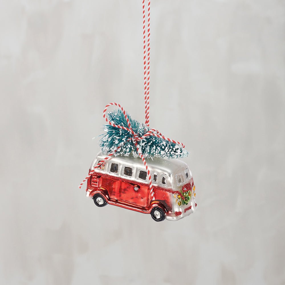 Vintage Bus Glass Ornament by Quirks! at Shirley Shoppe