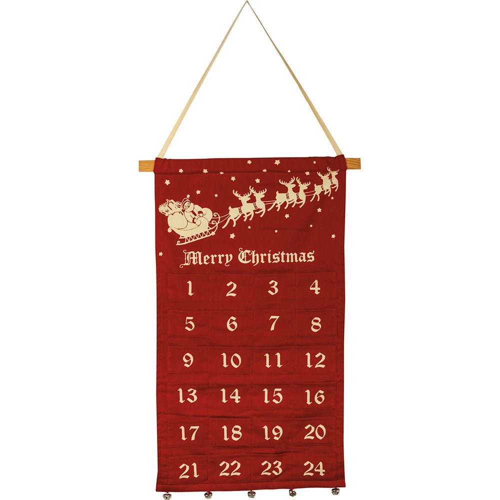 Vintage Inspired Felt Christmas Wall Countdown by Quirks! at Shirley Shoppe