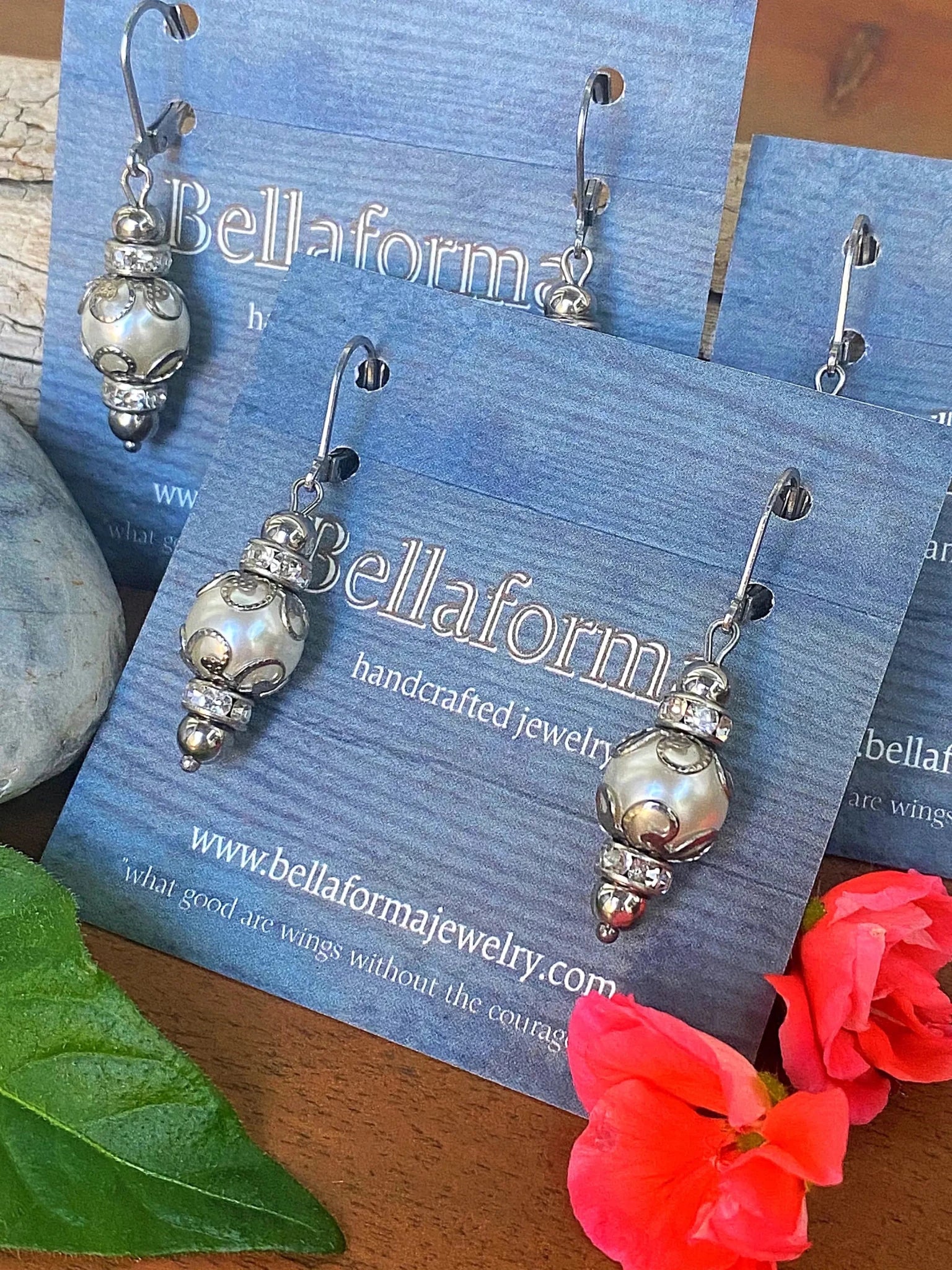 VINTAGE LACE EARRINGS by Bellaforma Jewelry at Shirley Shoppe
