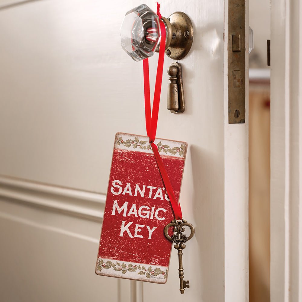 Vintage Santa's Magic Key Ornament by Quirks! at Shirley Shoppe