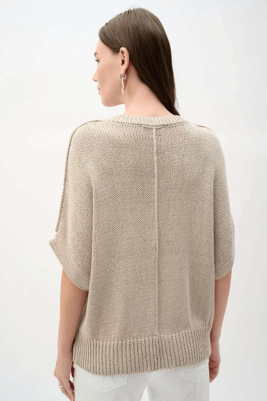 Viscose and Lurex Sweater Knit Relaxed Top by Joseph Ribkoff at Shirley Shoppe