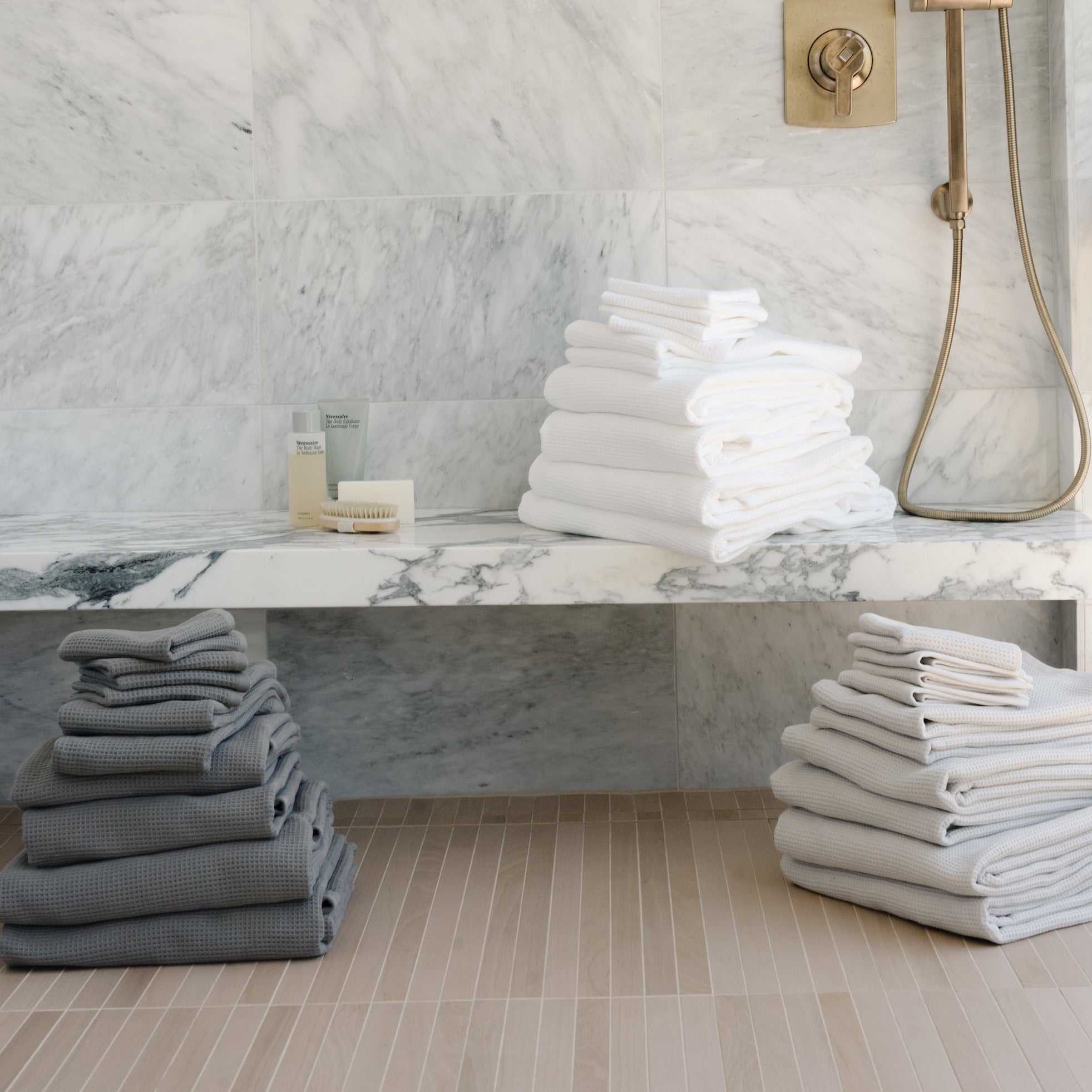 Waffle Bath Sheets by Cozy Earth at Shirley Shoppe