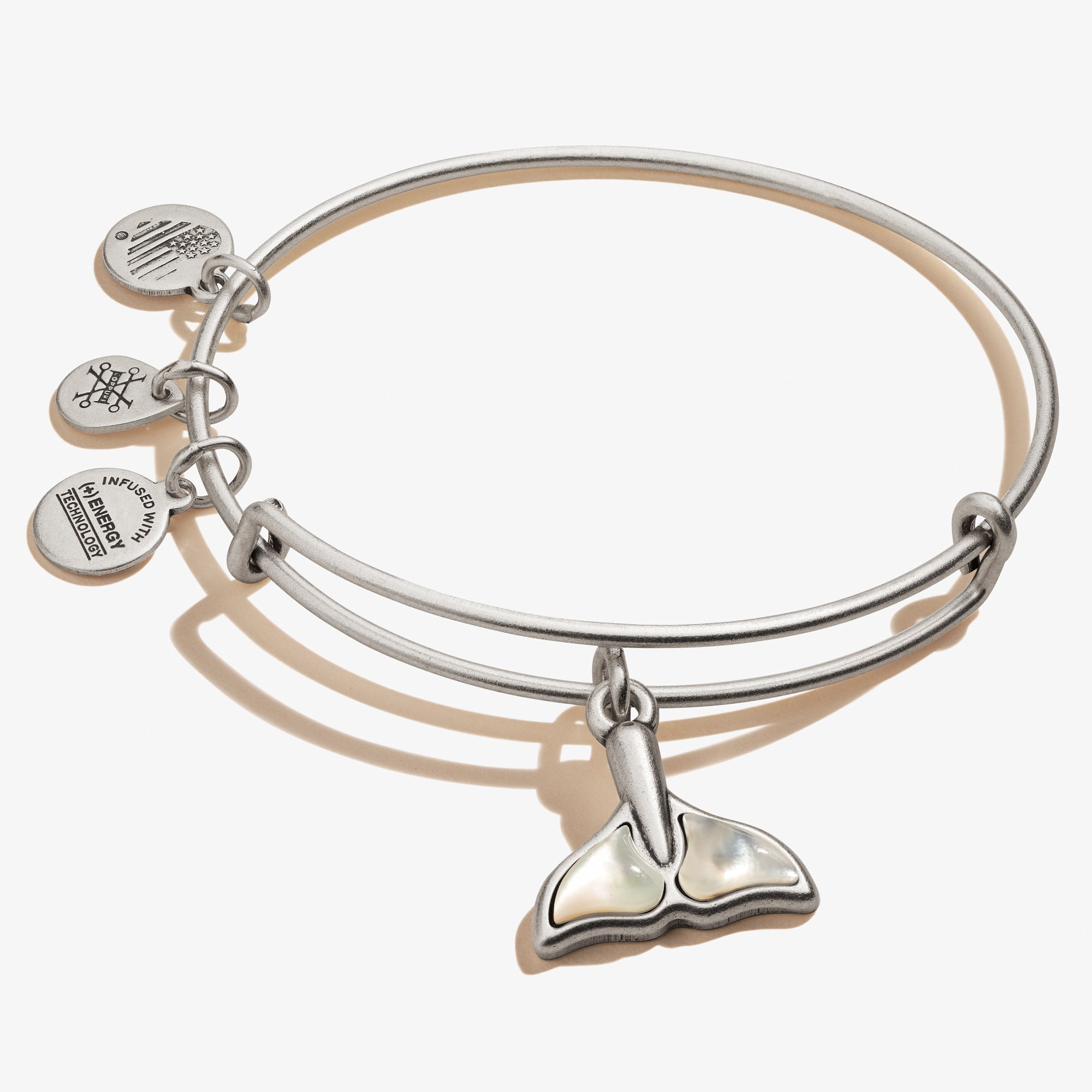Whale Tail Charm Bangle by ALEX AND ANI at Shirley Shoppe