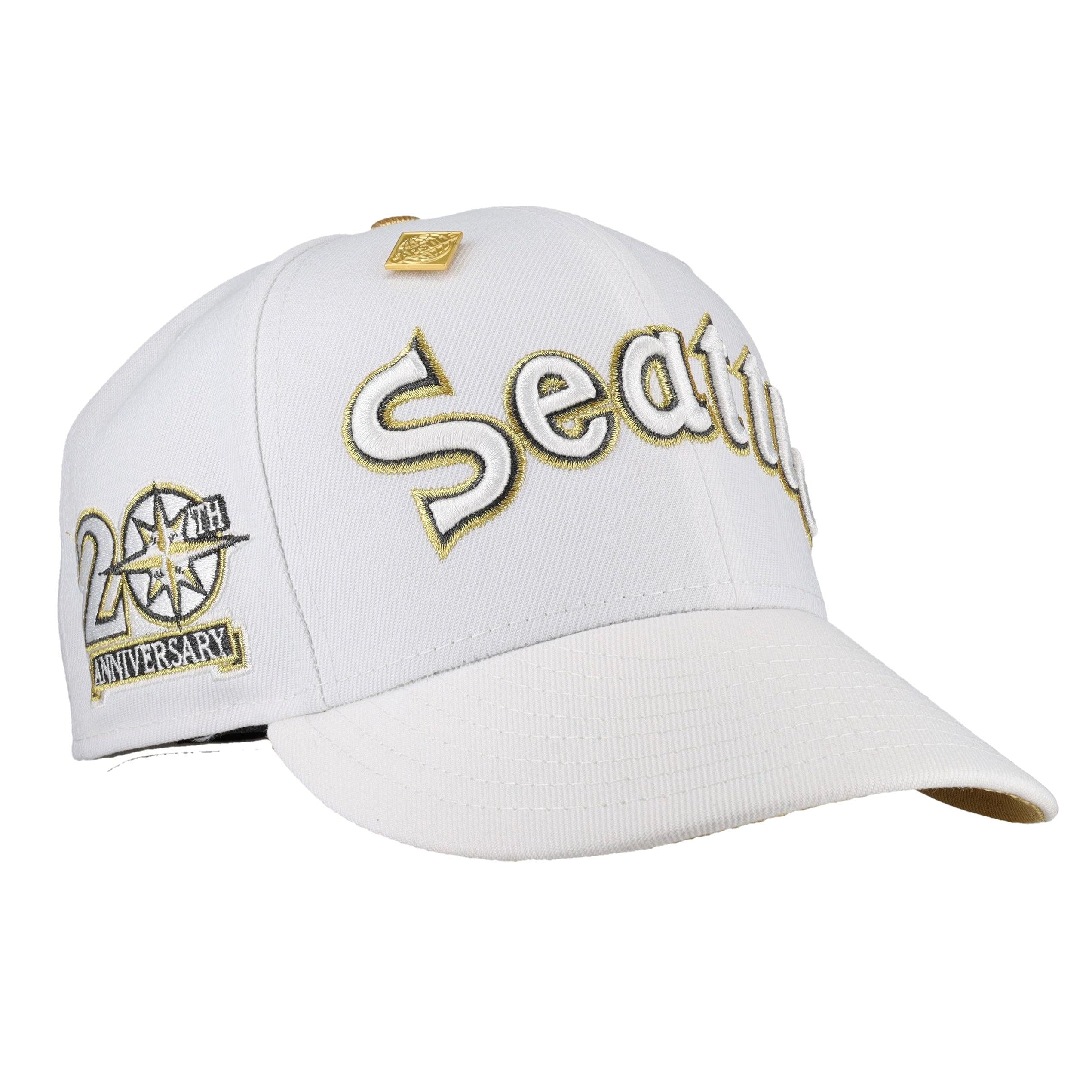 Seattle Mariners Pure Royalty Collection 20th Anniversary Patch Fitted Hat