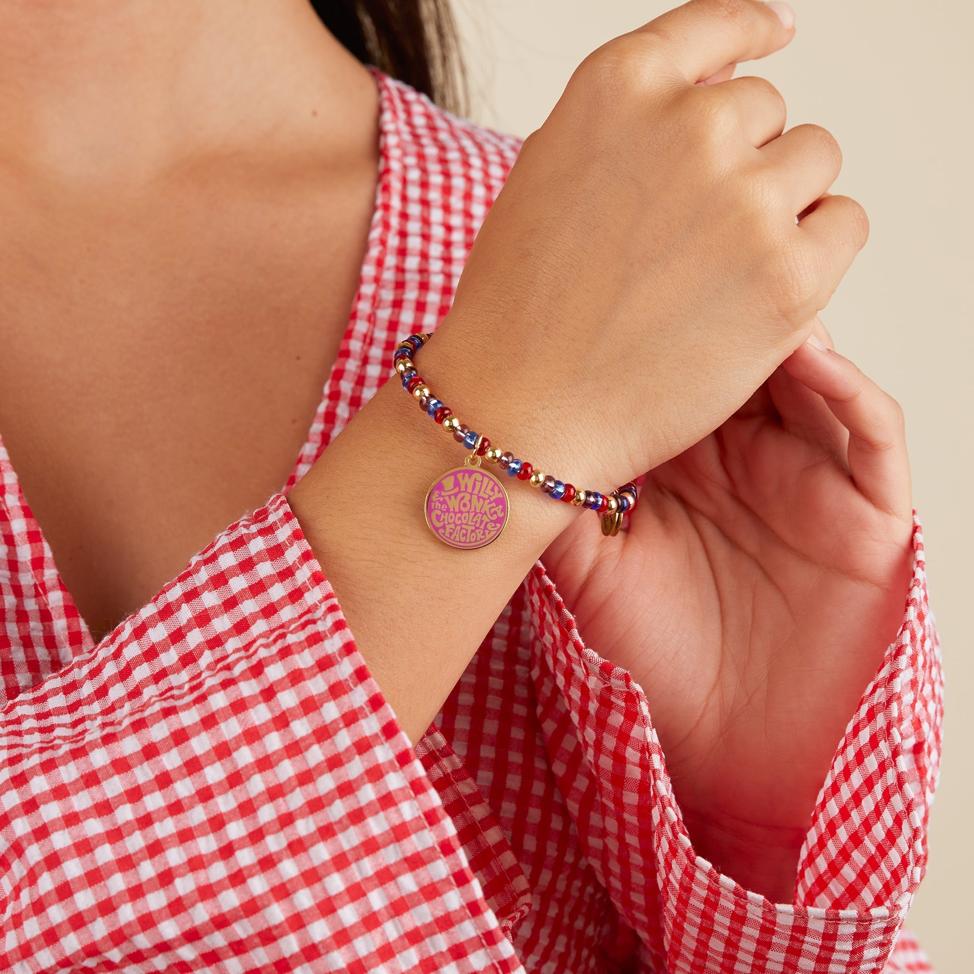 Willy Wonka Chocolate Factory' Beaded Charm Bangle by ALEX AND ANI at Shirley Shoppe