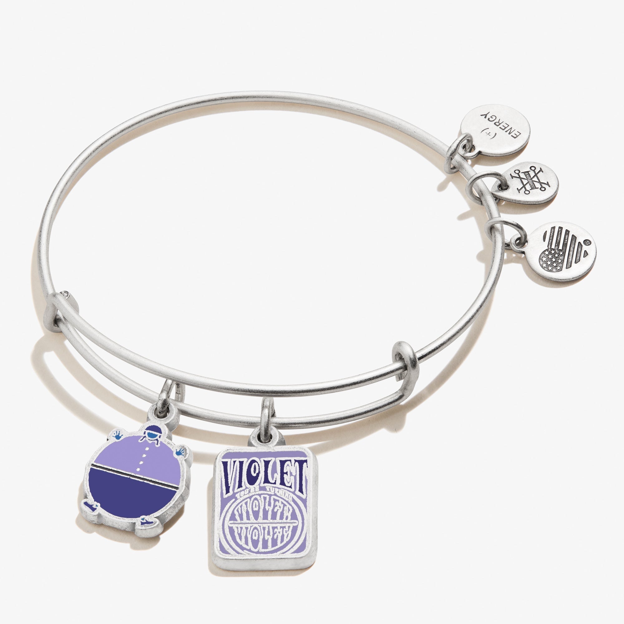 Willy Wonka 'Violet' Duo Charm Bangle by ALEX AND ANI at Shirley Shoppe