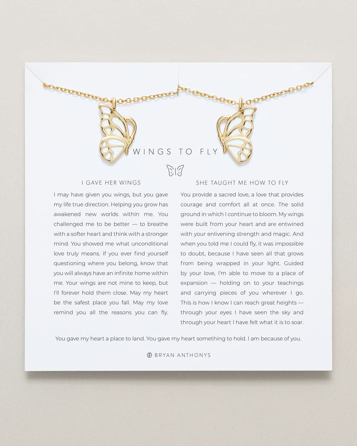 Wings to Fly Necklace Set by Bryan Anthonys at Shirley Shoppe