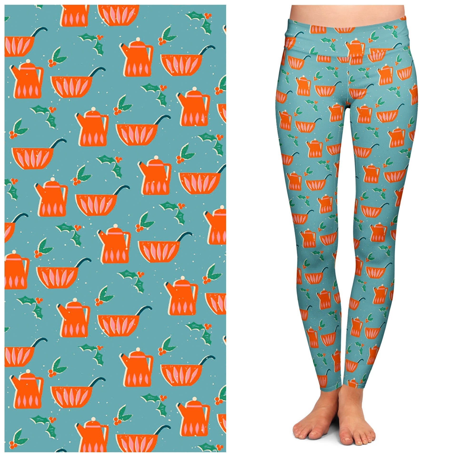 "Winter Wonderland Warmer" Buttery Soft Leggings by Lipstick & Chrome by Quirks! at Shirley Shoppe