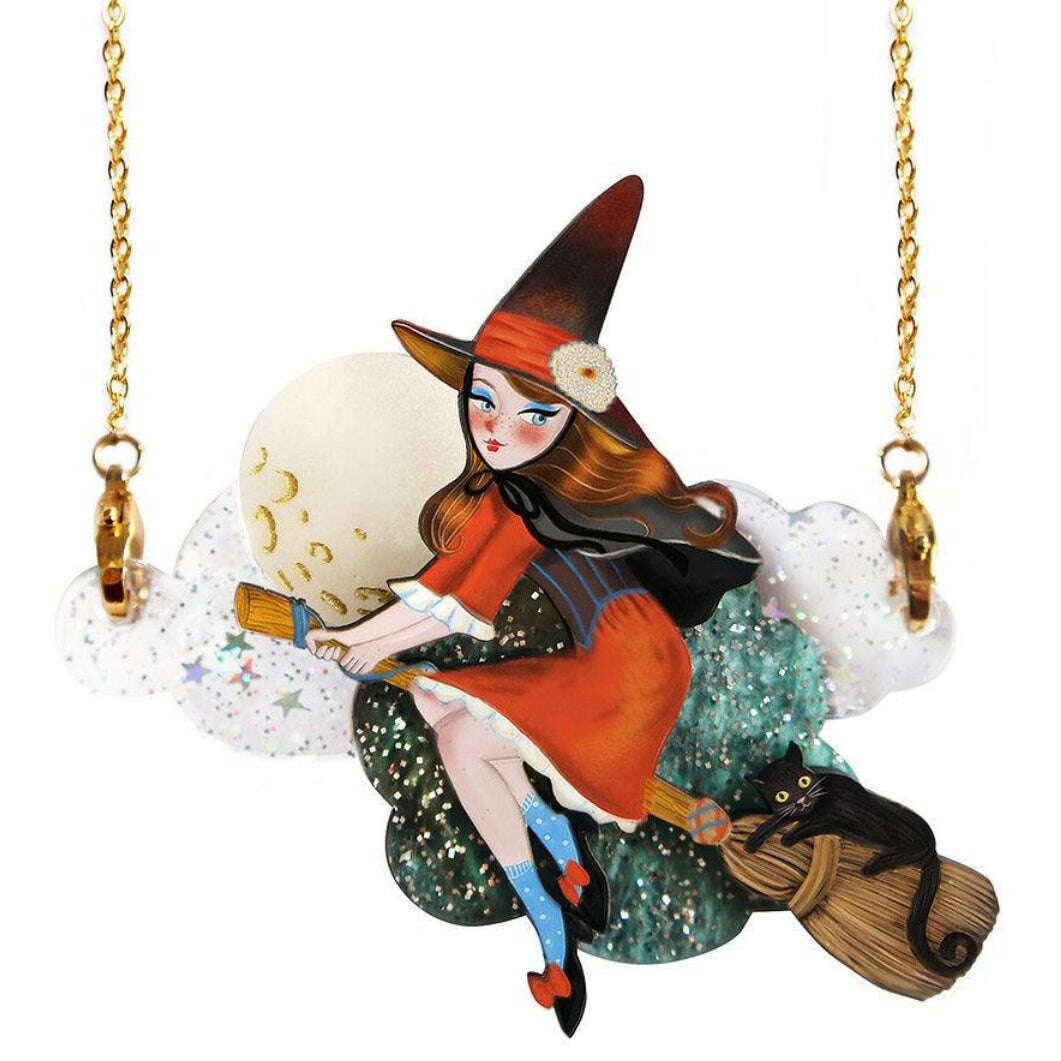 Witch Convertible Necklace-Brooch by Laliblue