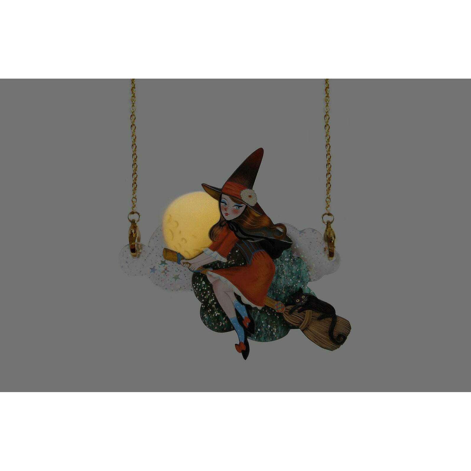 Witch Convertible Necklace-Brooch by Laliblue