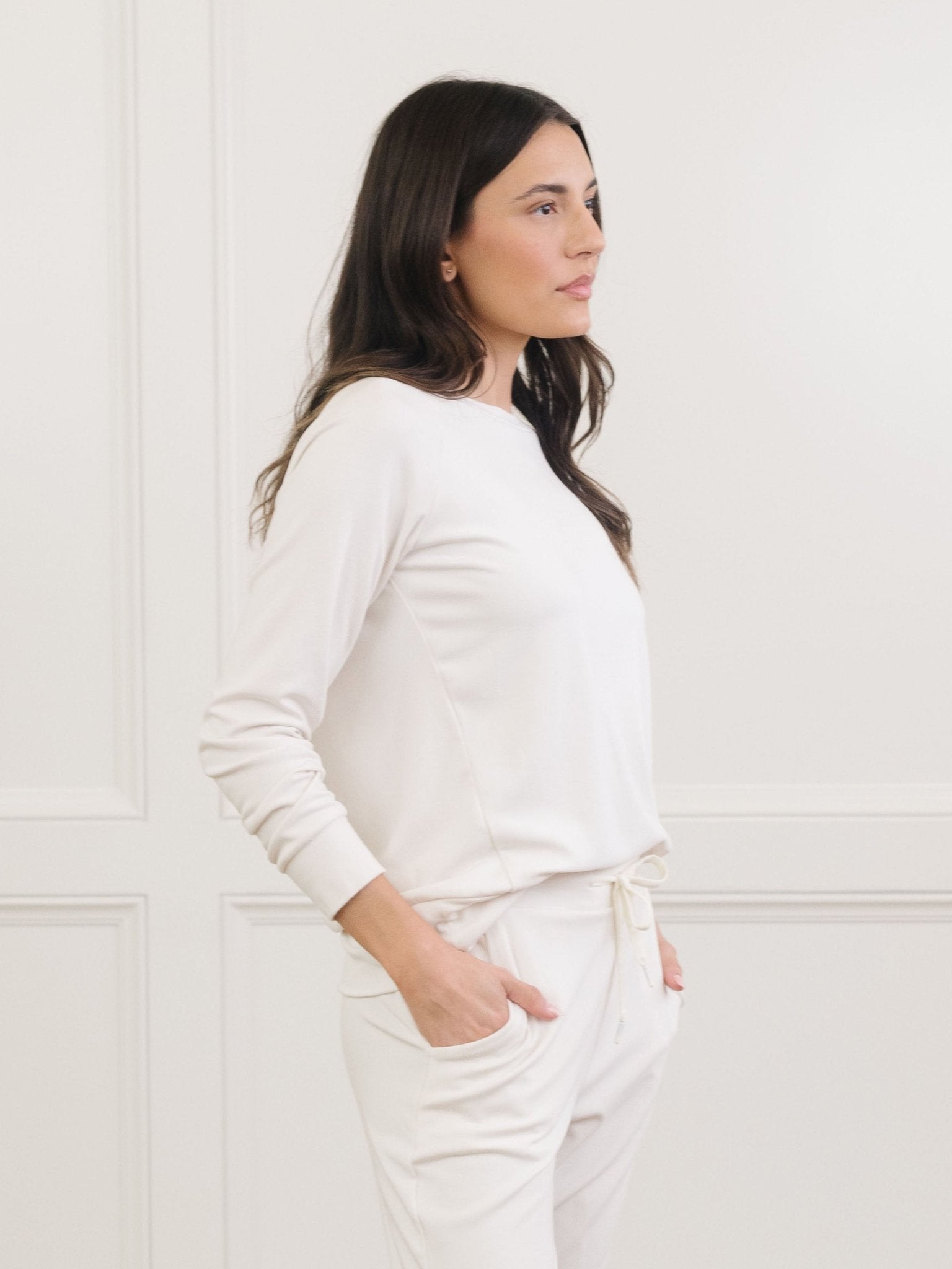 Women's Brushed Bamboo Jogger Set by Cozy Earth at Shirley Shoppe