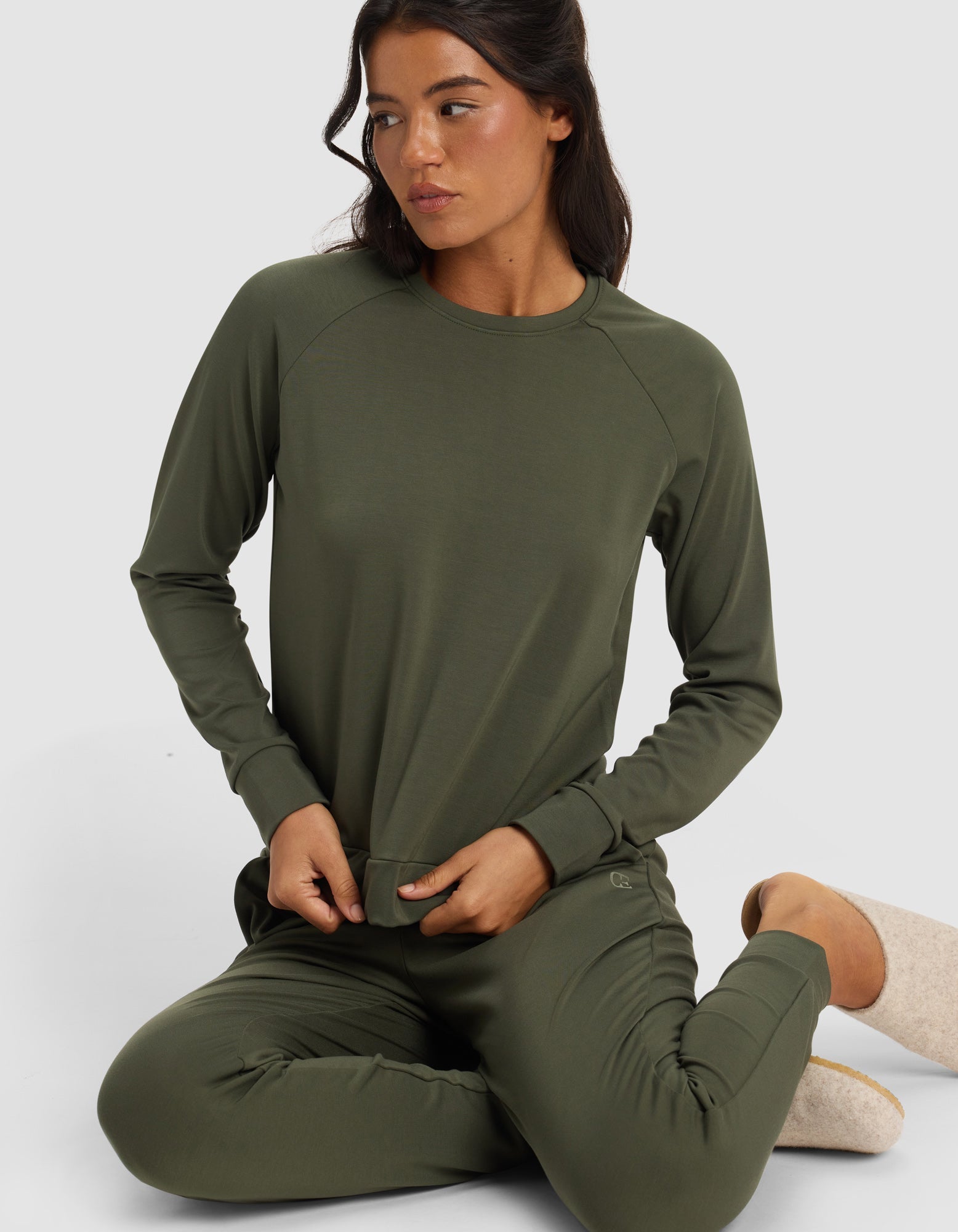 Women's Brushed Bamboo Jogger Set by Cozy Earth at Shirley Shoppe