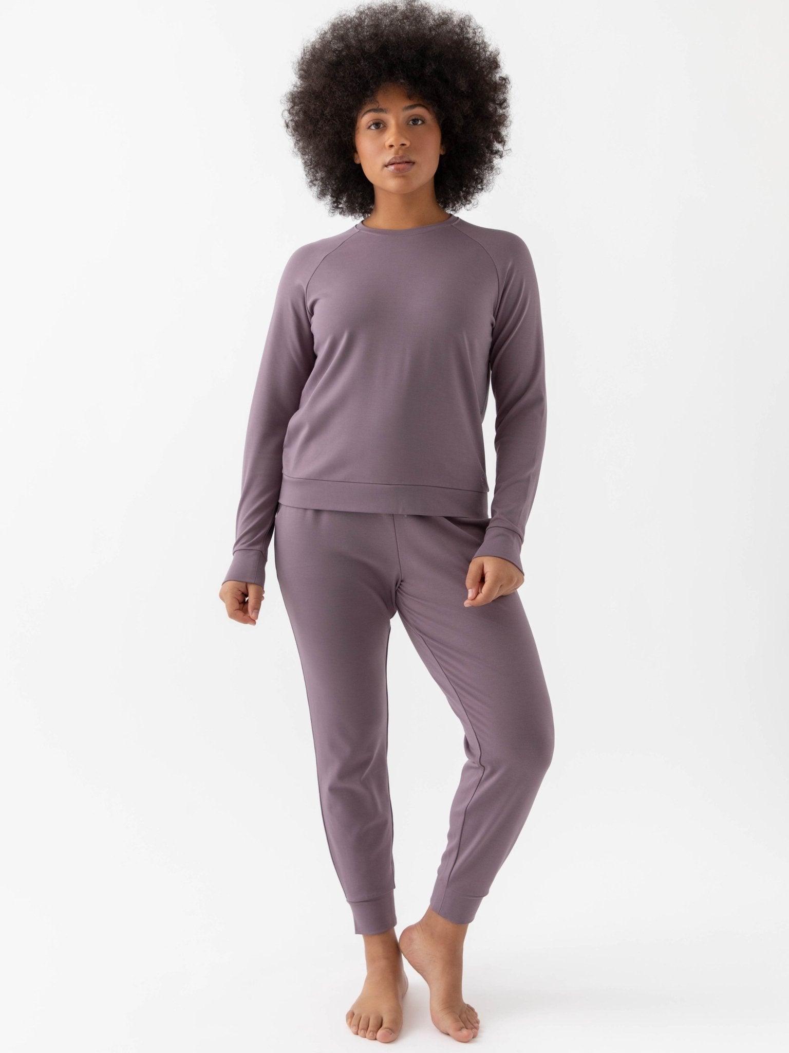 Women's Brushed Bamboo Jogger Set by Cozy Earth at Shirley Shoppe