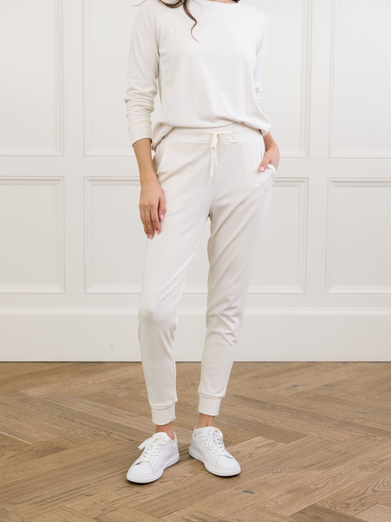 Women's Brushed Bamboo Jogger Set by Cozy Earth at Shirley Shoppe
