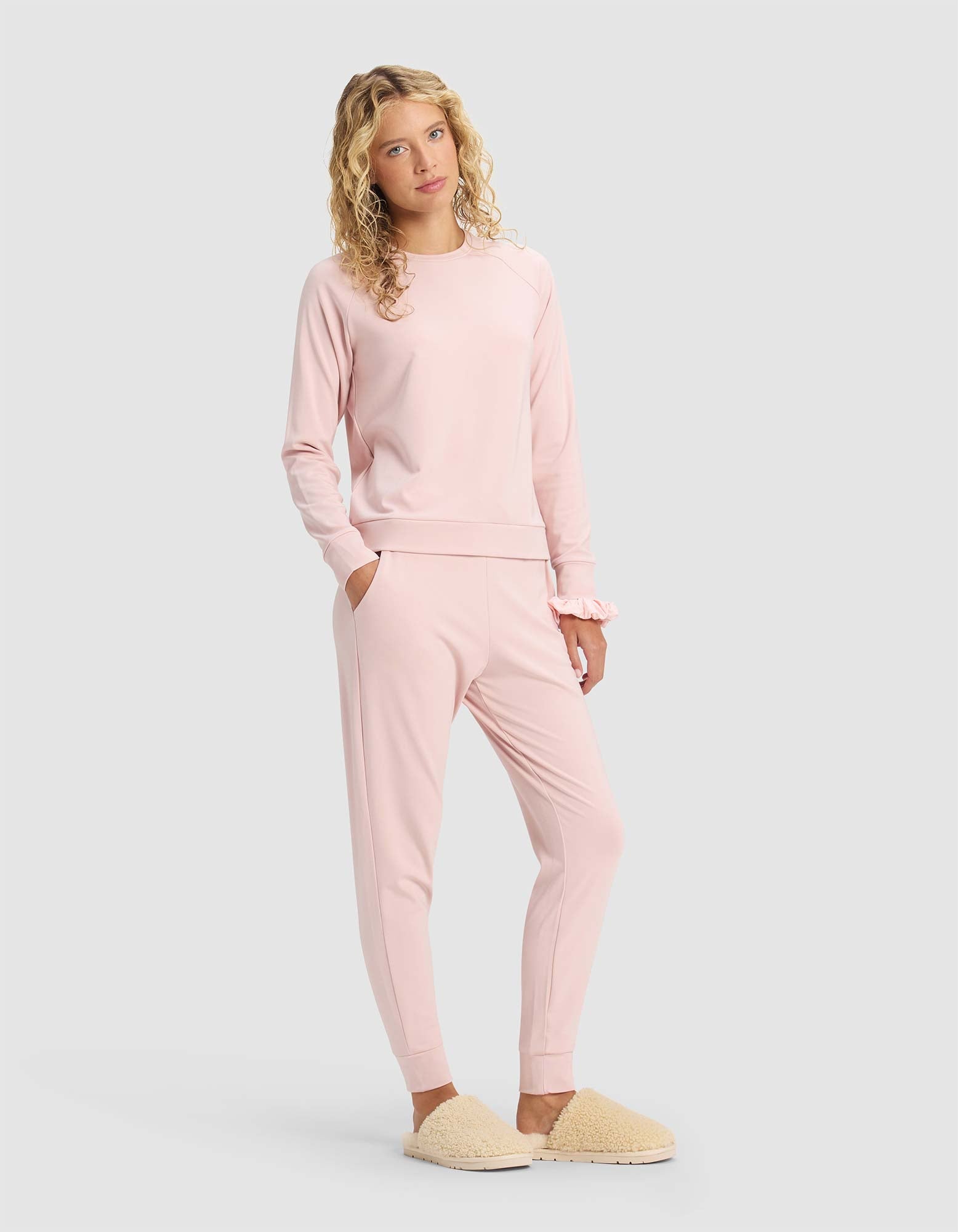 Women's Brushed Bamboo Jogger Set by Cozy Earth at Shirley Shoppe