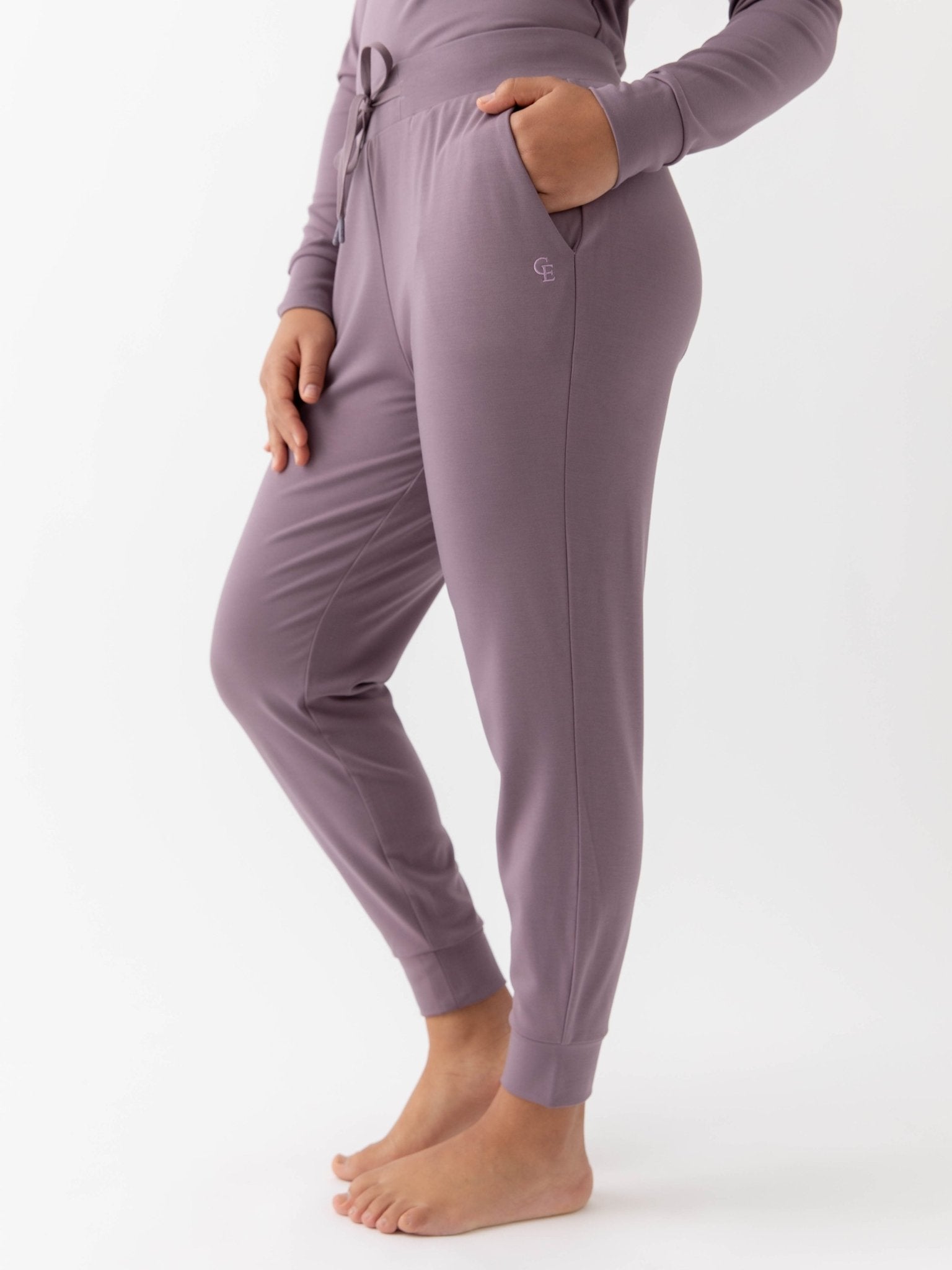 Women's Brushed Bamboo Joggers by Cozy Earth at Shirley Shoppe