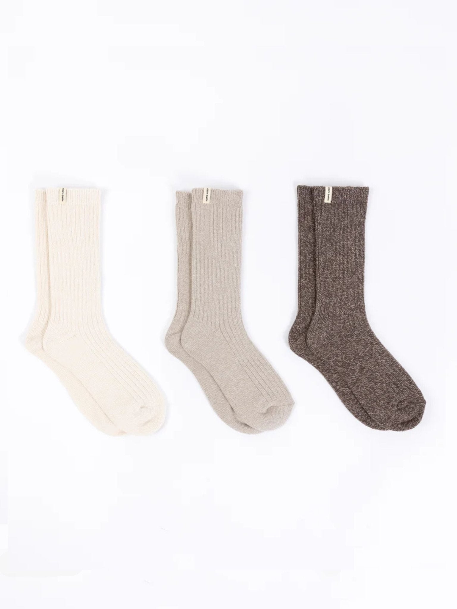 Women's Plush Lounge Calf Sock 3-Pack by Cozy Earth at Shirley Shoppe