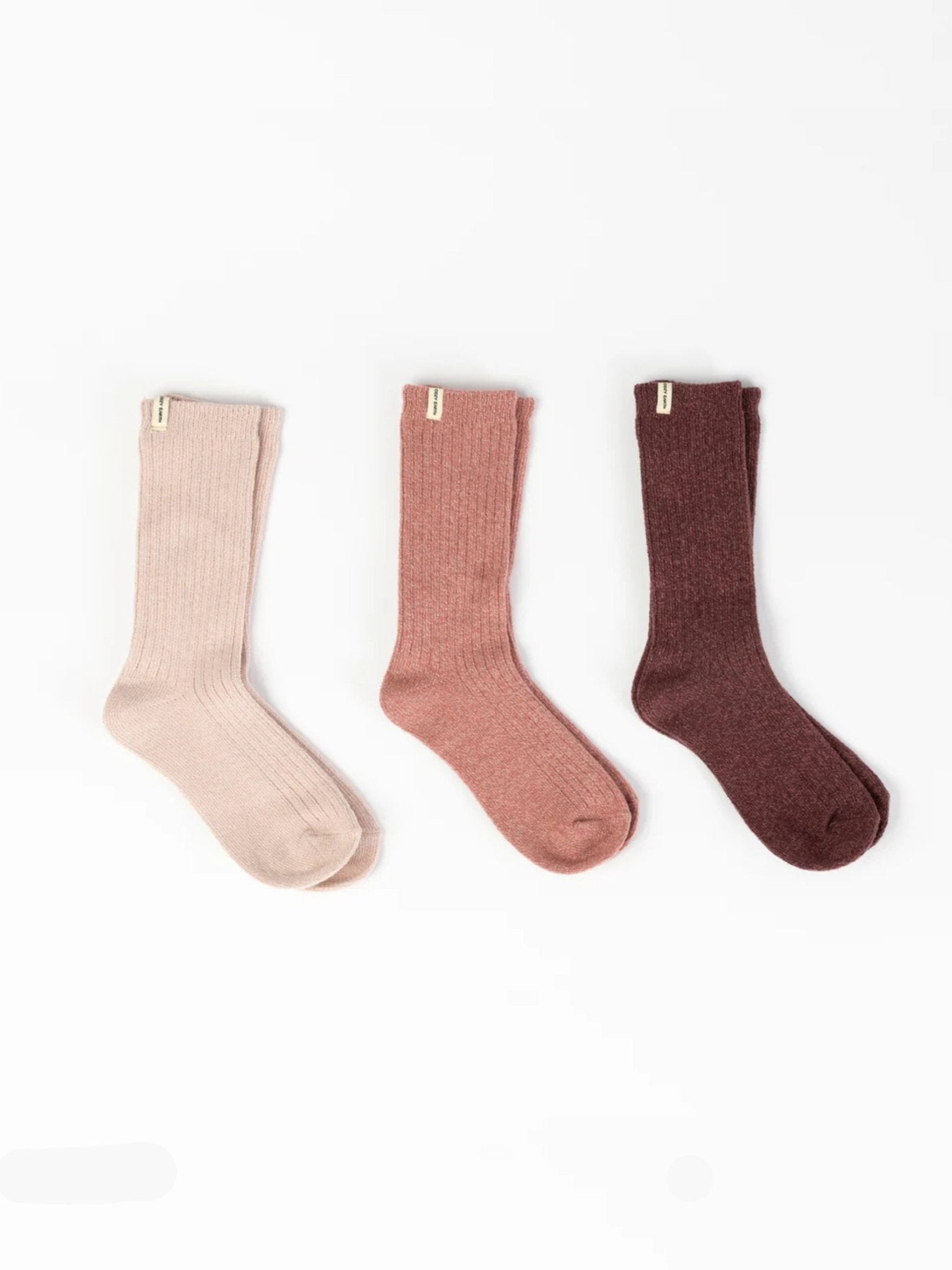 Women's Plush Lounge Calf Sock 3-Pack by Cozy Earth at Shirley Shoppe
