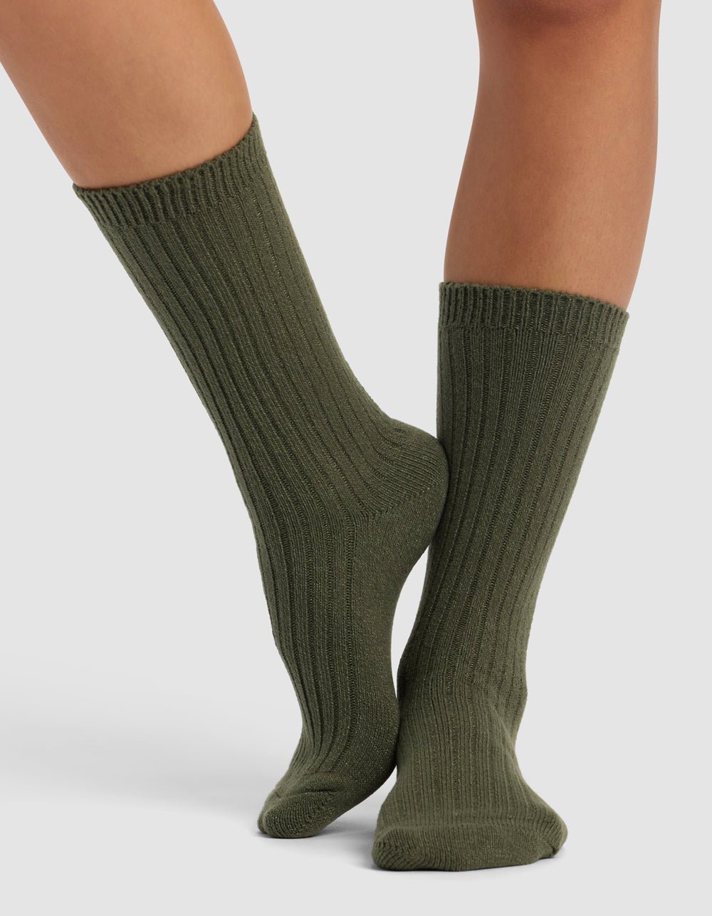 Women's Plush Lounge Calf Sock 3-Pack by Cozy Earth at Shirley Shoppe