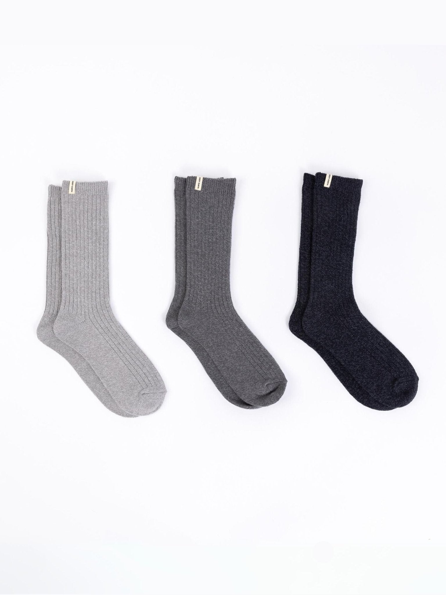 Women's Plush Lounge Calf Sock 3-Pack by Cozy Earth at Shirley Shoppe