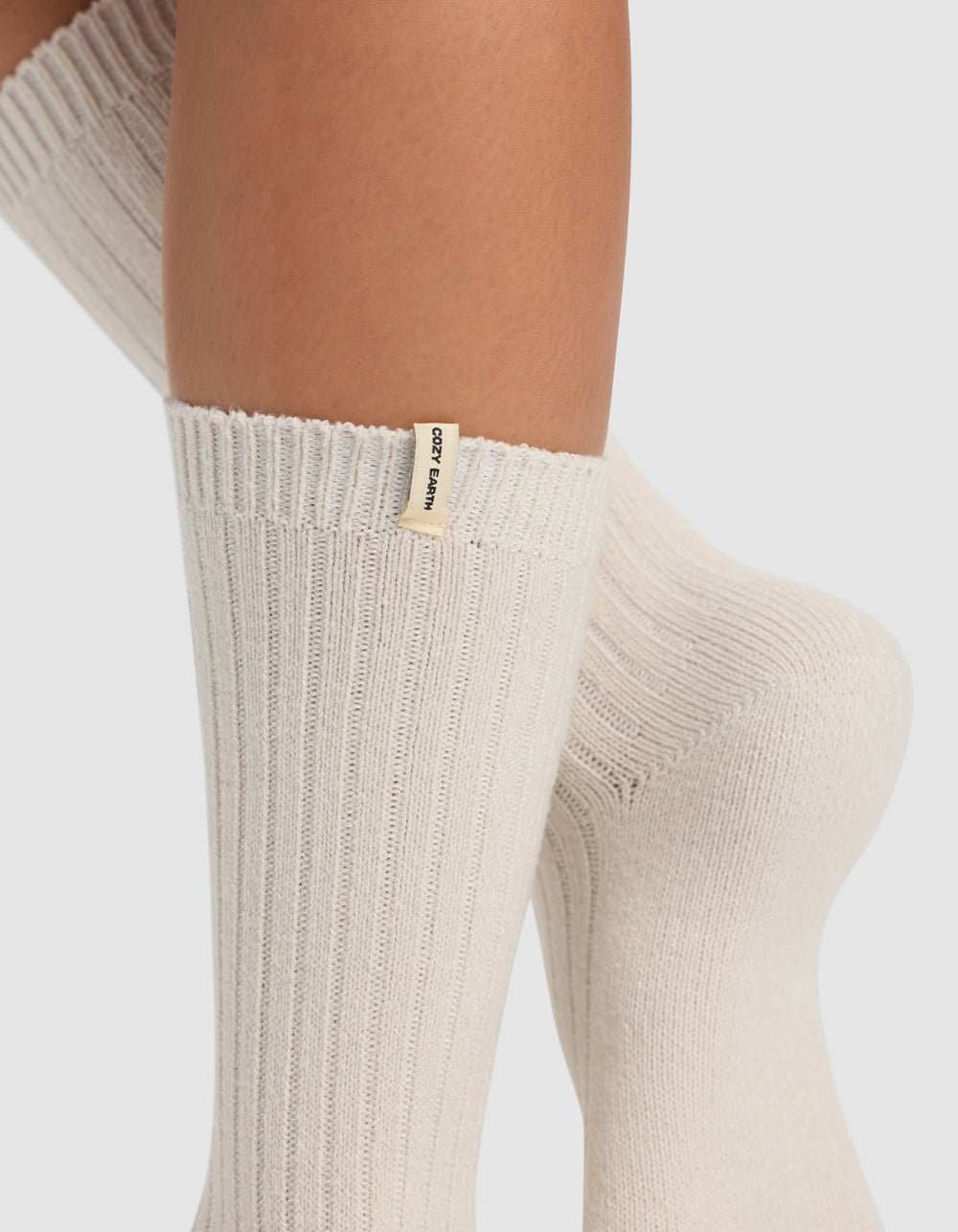 Women's Plush Lounge Calf Sock 3-Pack by Cozy Earth at Shirley Shoppe