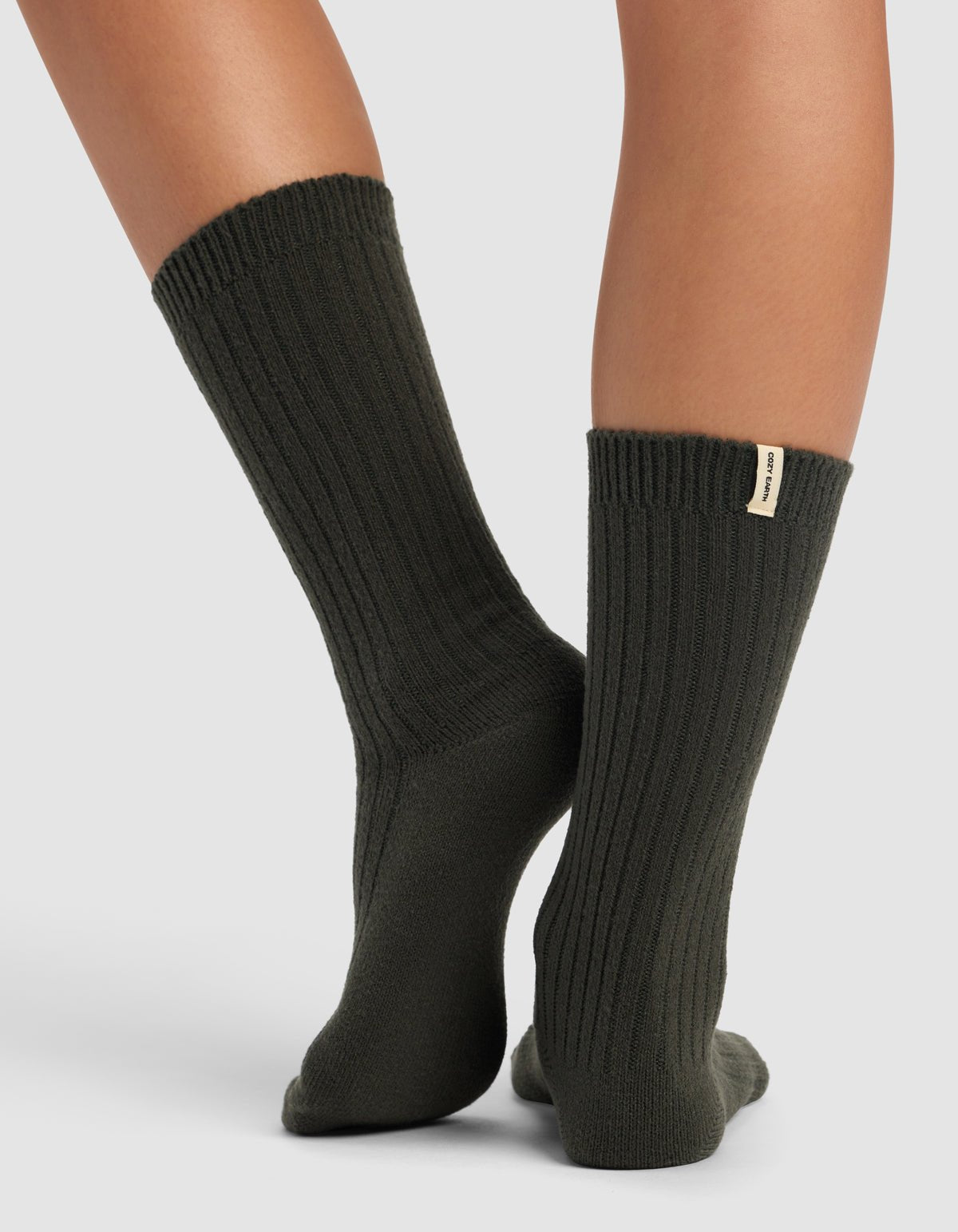 Women's Plush Lounge Calf Sock 3-Pack by Cozy Earth at Shirley Shoppe