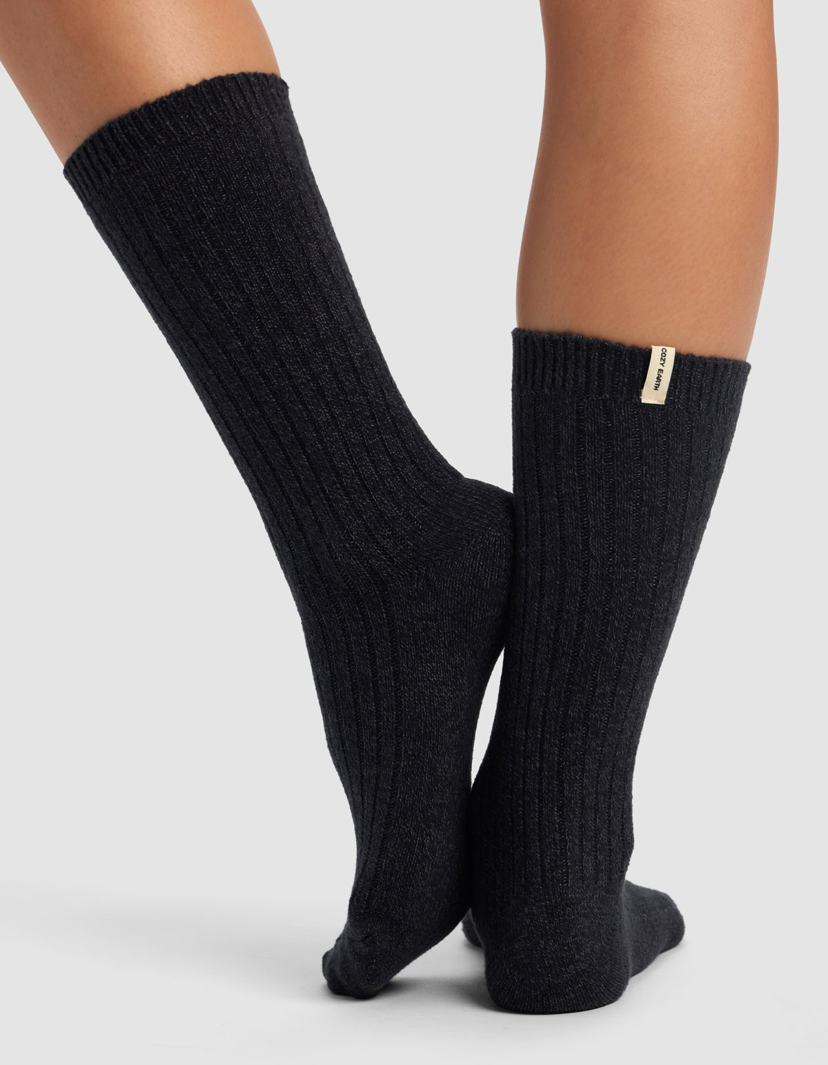 Women's Plush Lounge Calf Sock 3-Pack by Cozy Earth at Shirley Shoppe