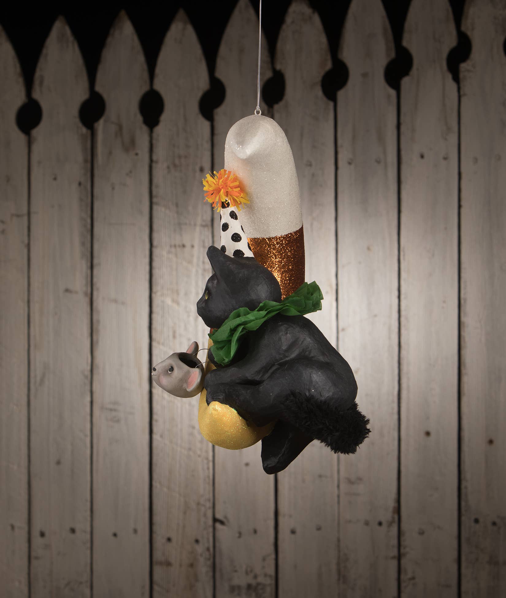 XL Party Kitty Candy Corn Moon - LAST CHANCE! by Quirks! at Shirley Shoppe