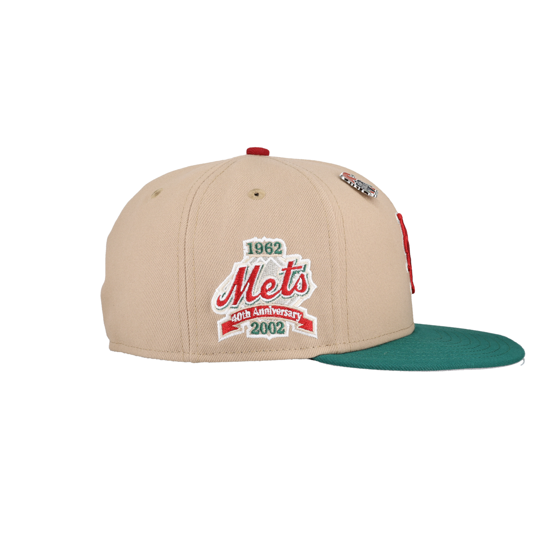 New York Mets 2023 Christmas Collection 40th Anniversary Patch Fitted Hat