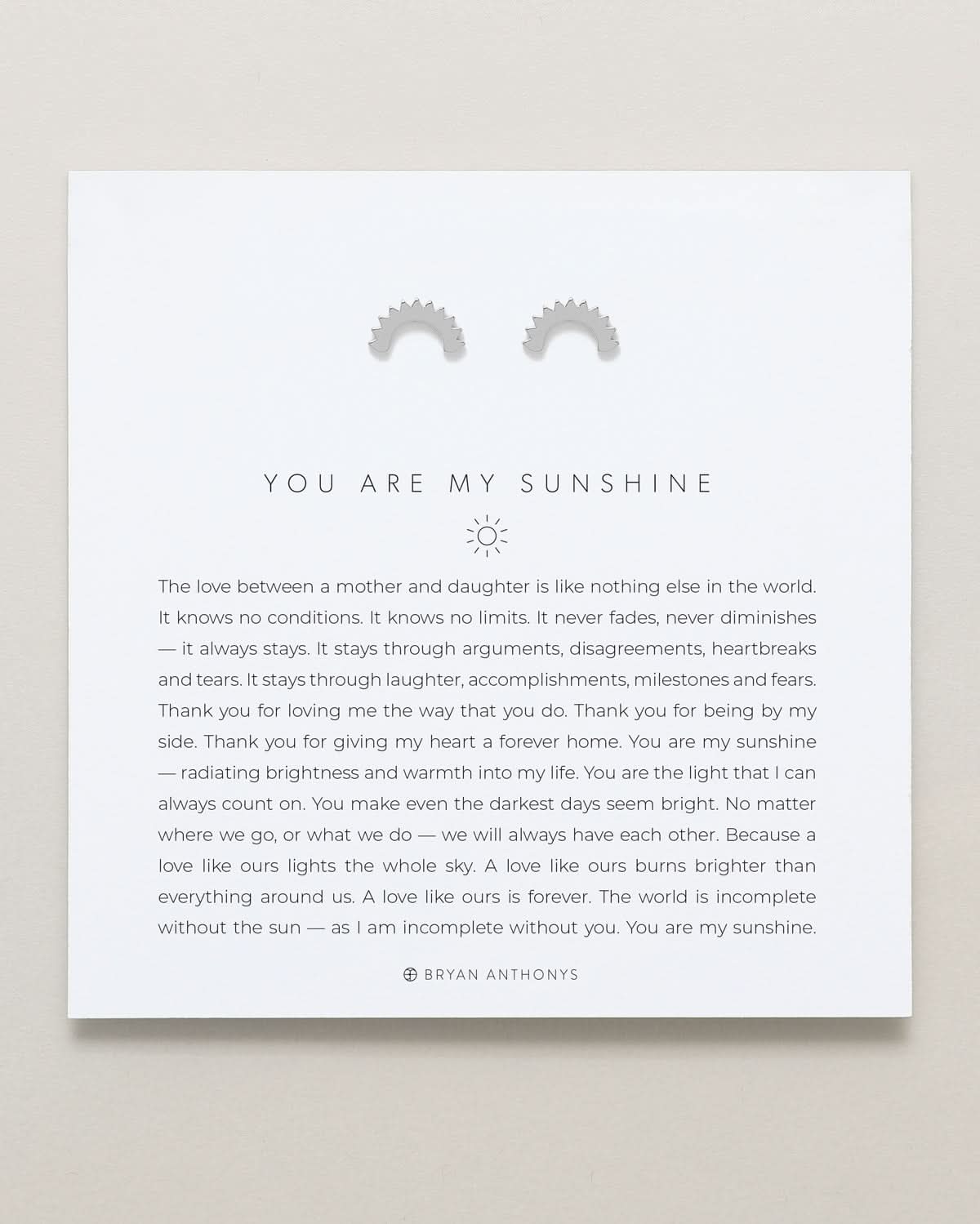 You Are My Sunshine Earrings by Bryan Anthonys at Shirley Shoppe