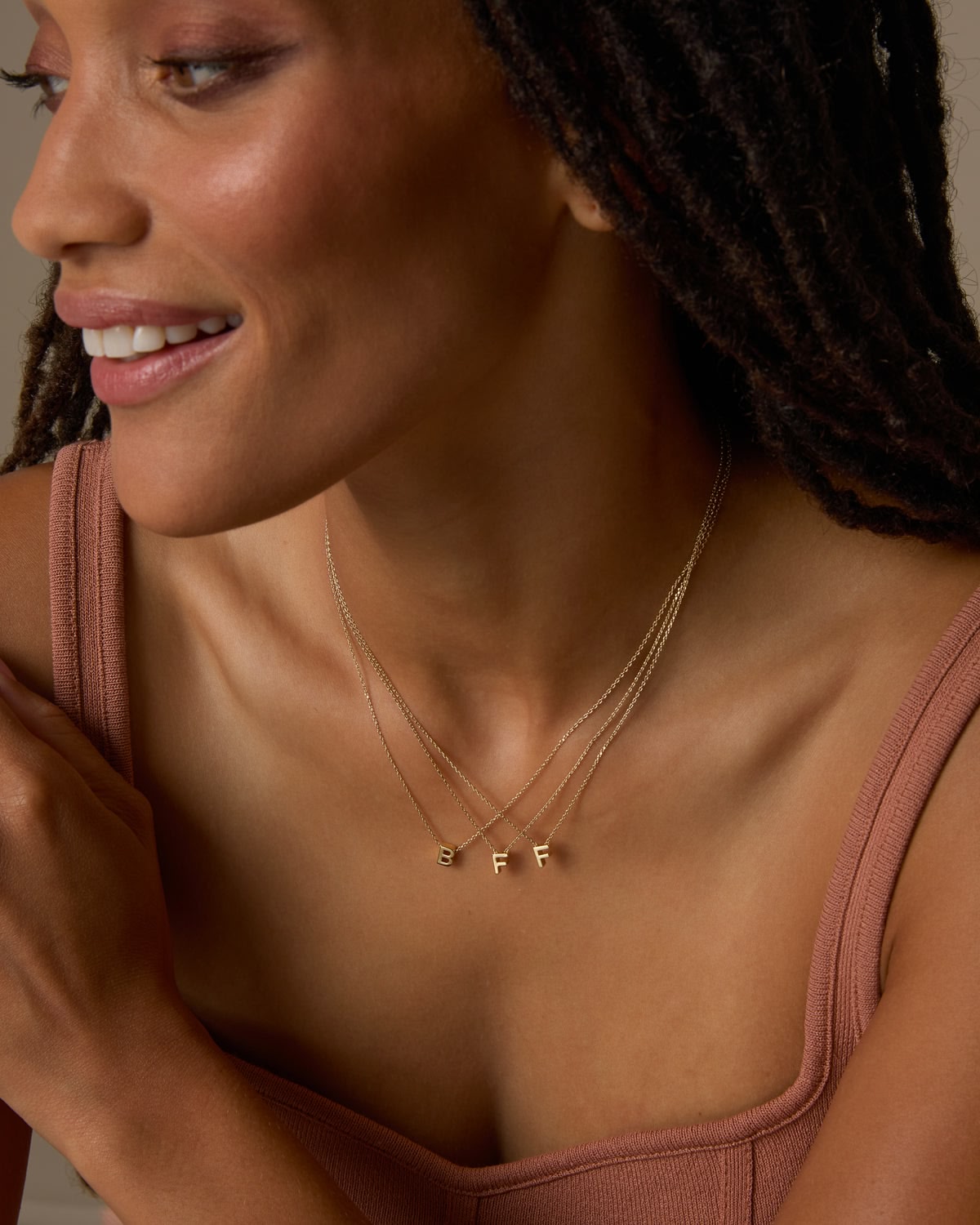Just For You Initial Necklace — H