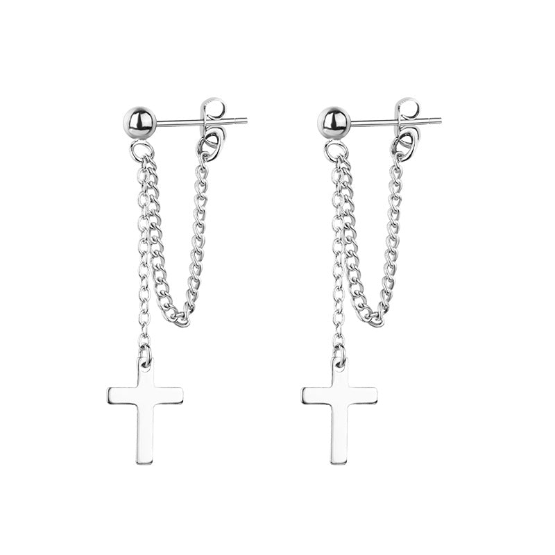 Gu Retro Style Design Sense Female Niche Cool Handsome Earrings