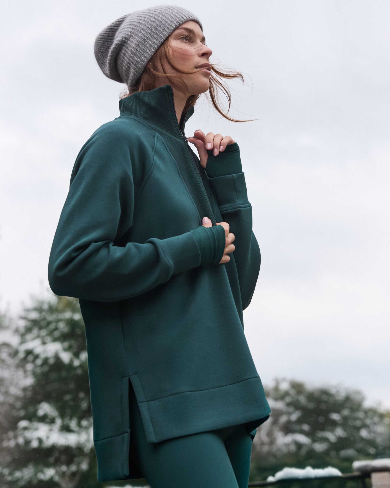 SPANX AirEssentials® Brushed Half Zip Tunic | Meridian