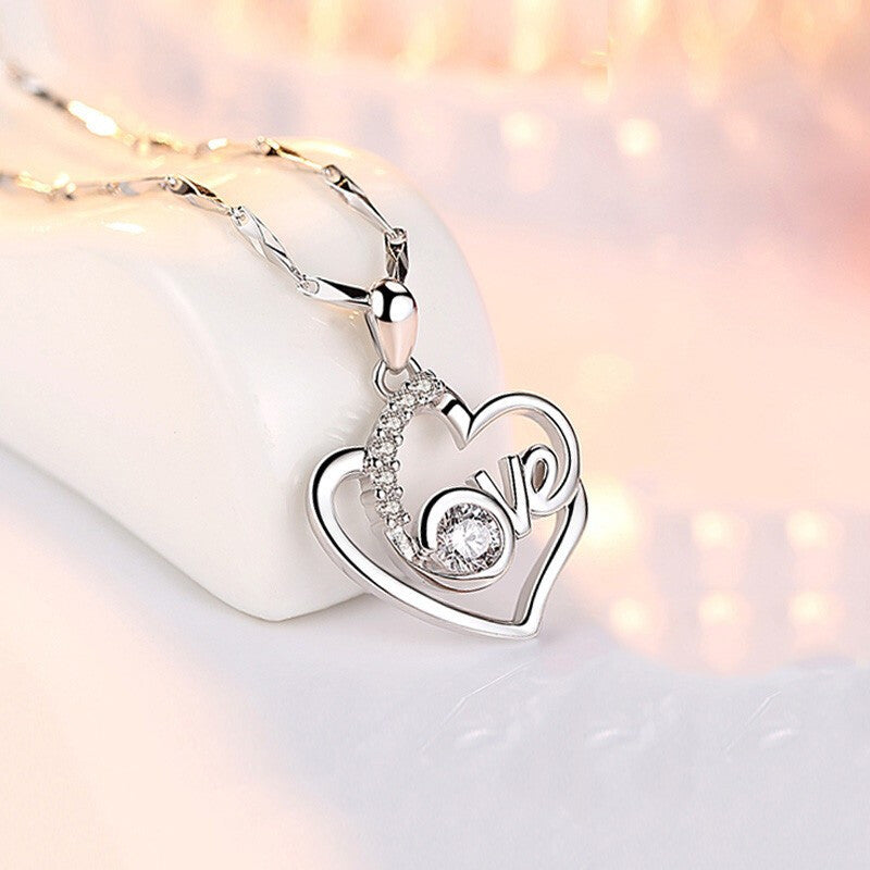 Female Clavicle Chain Love Valentine's Day Pendant