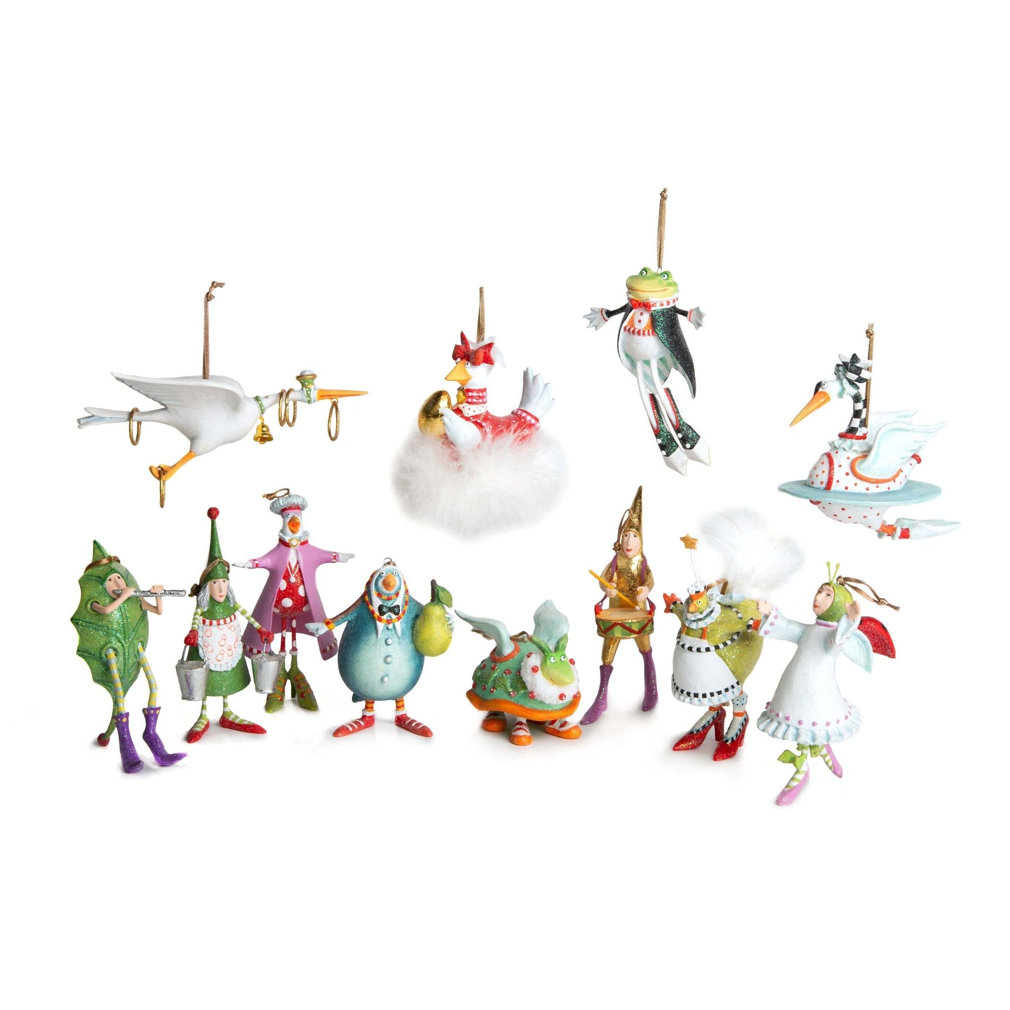 12 Days MINI Ornaments by Patience Brewster SOLD INDIVIDUALLY by Quirks! at Shirley Shoppe