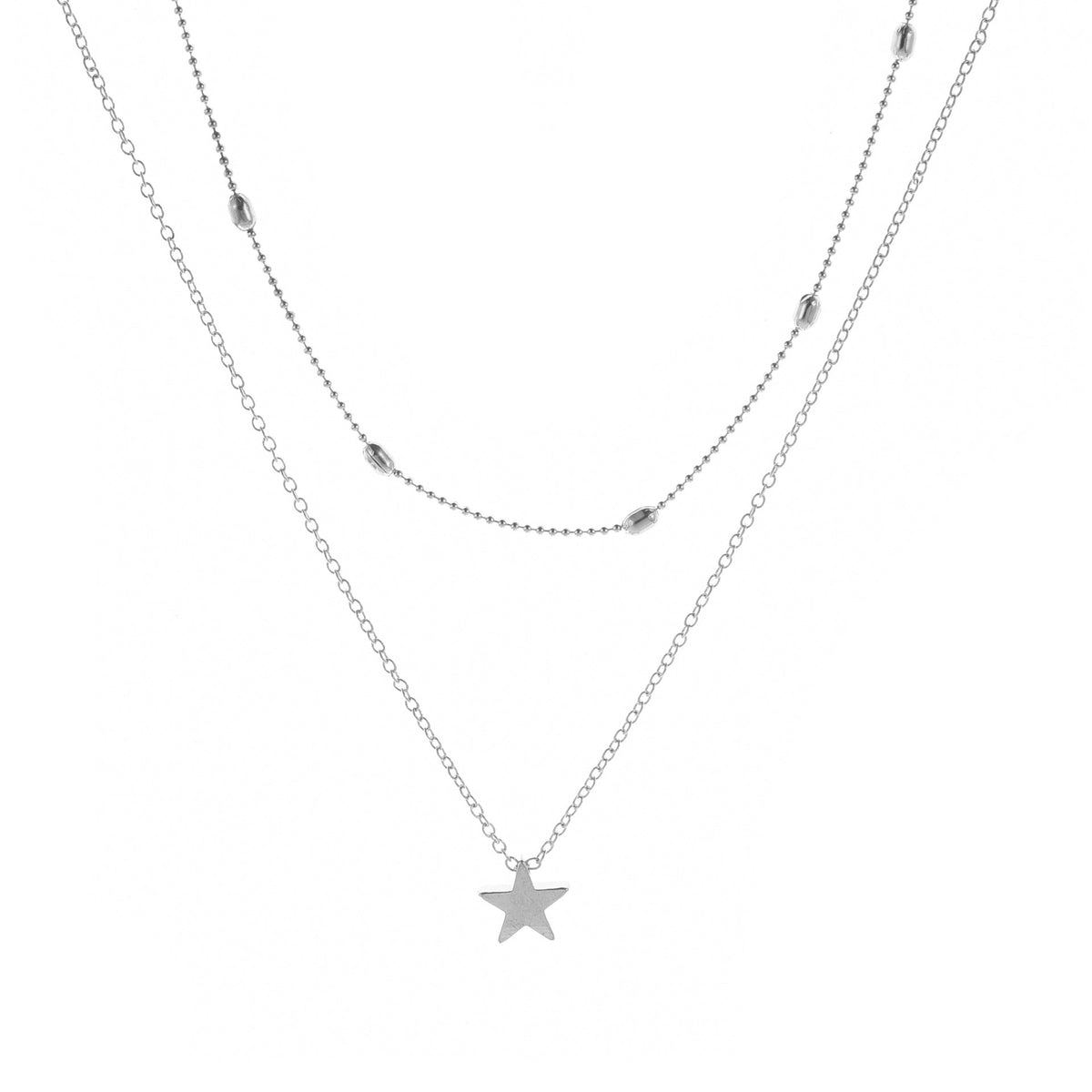 Women's Simple Trendy Street Shot Copper Peach Necklaces