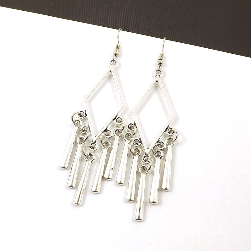Women's Tibetan Sier Miao Eardrops Classical Ethnic Style Earrings