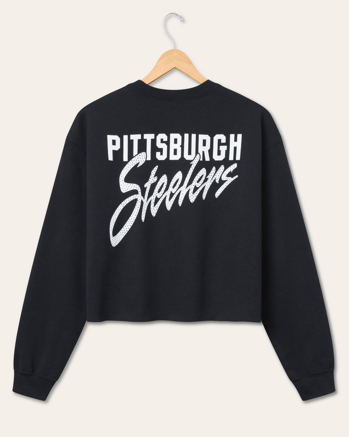 Steelers Bling Crop Fleece back view