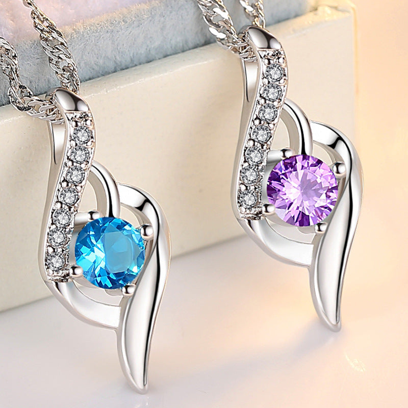 Feather Of Heaven Link Korean Crystal Allure Pendant
