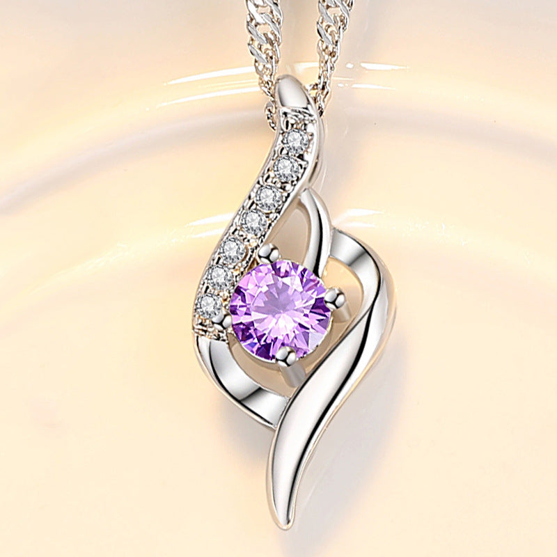 Feather Of Heaven Link Korean Crystal Allure Pendant