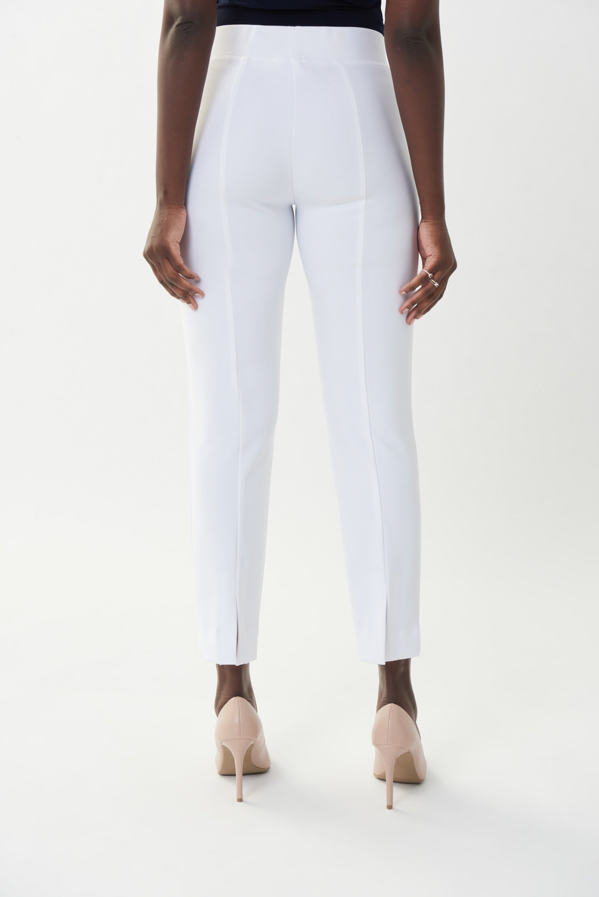 Joseph Ribkoff White Classic Straight Pants Style 143105