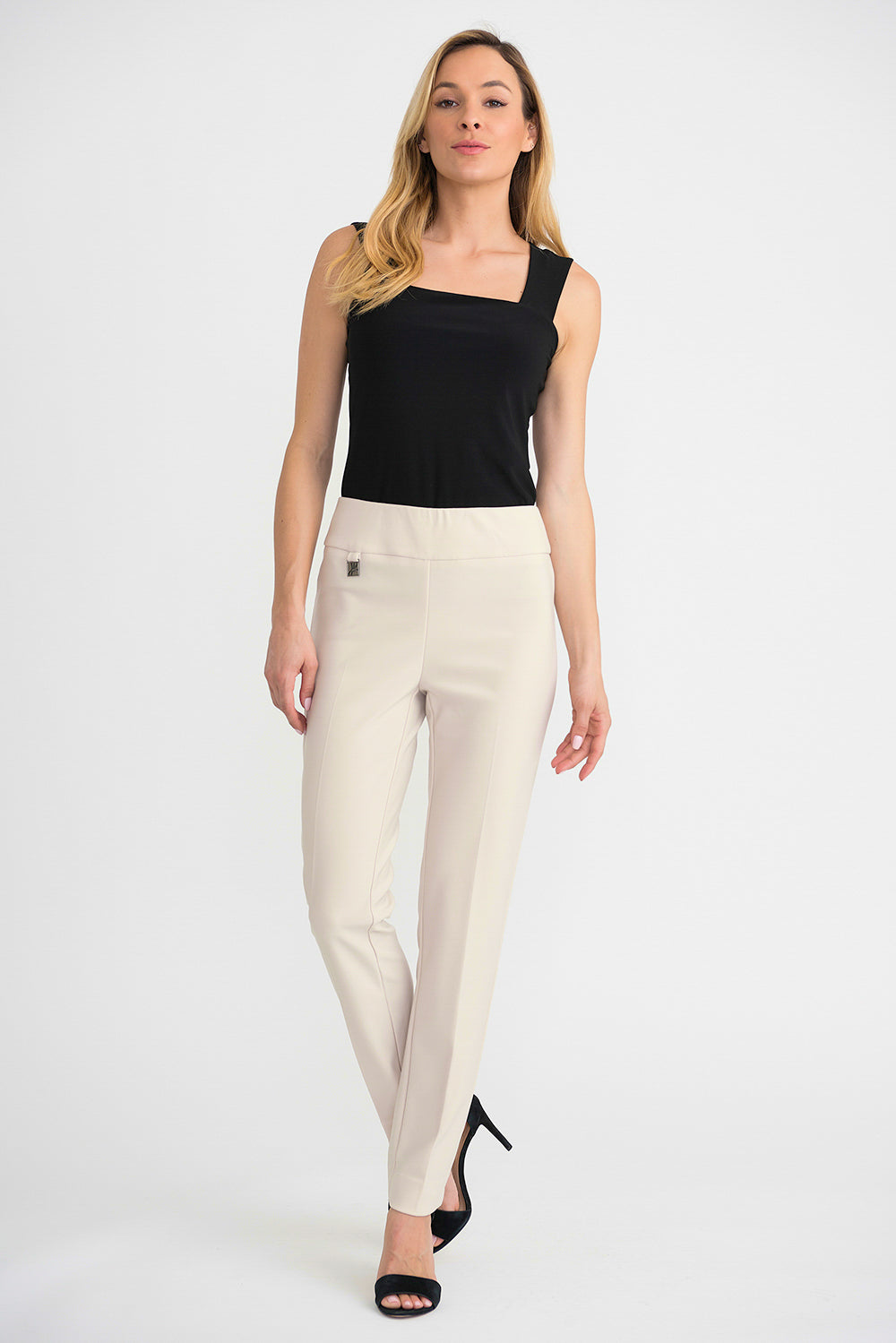 Joseph Ribkoff Champagne Straight Pull-On Pant Style 144092