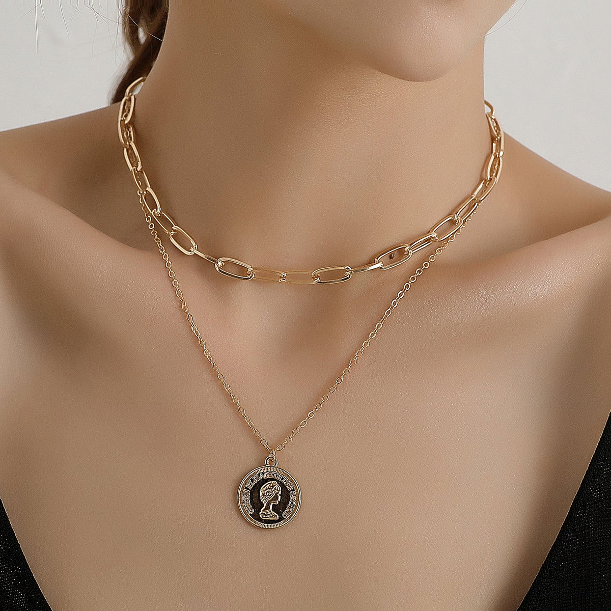 Women's Pattern Chain Punk Style Street Beauty Necklace