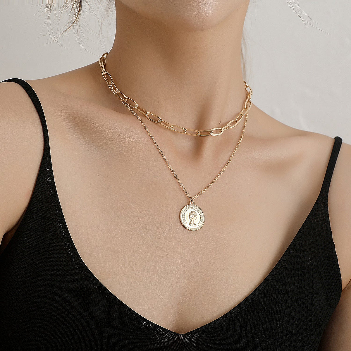 Women's Pattern Chain Punk Style Street Beauty Necklace