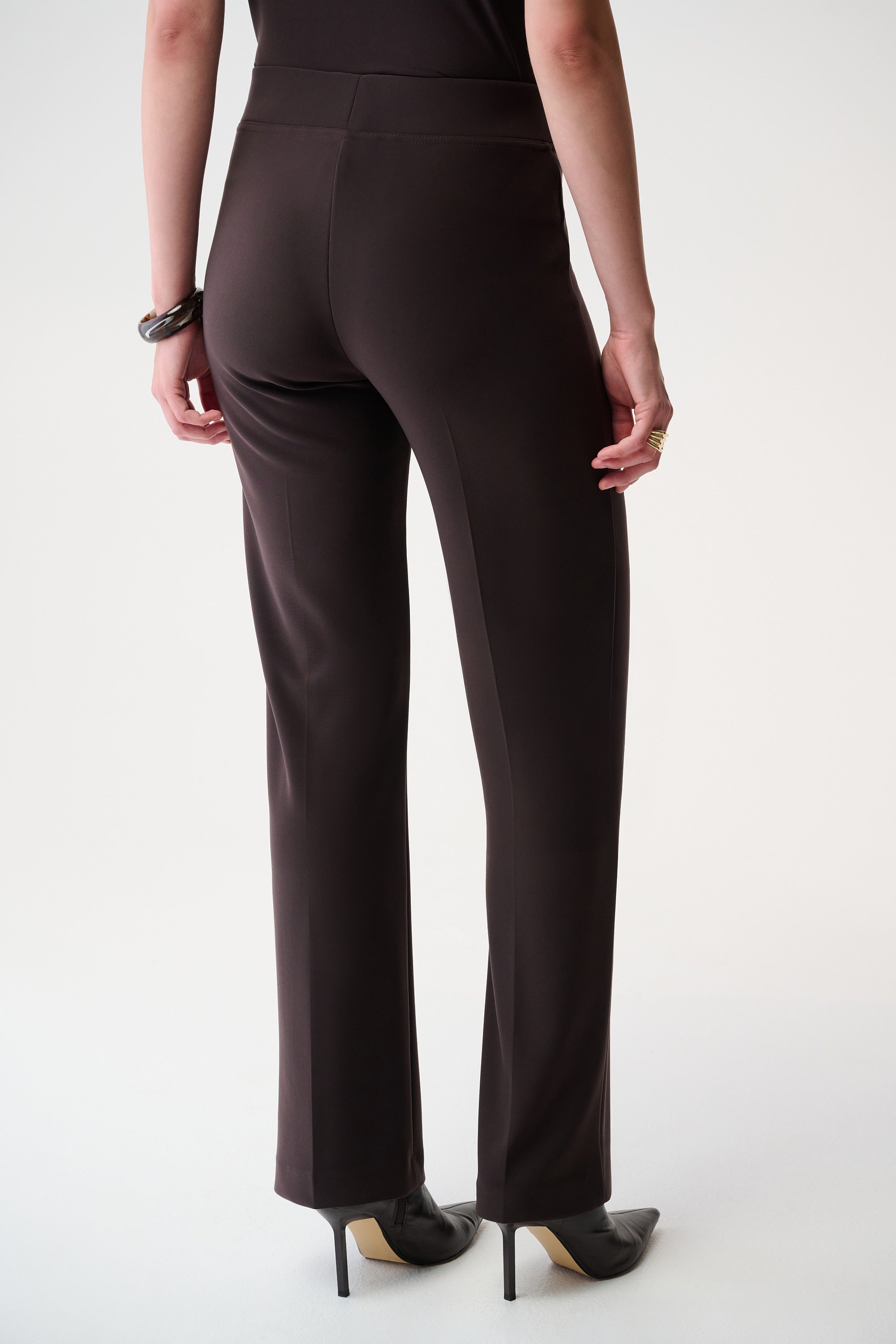 Joseph Ribkoff Mocha Classic Wide-Leg Pants Style 153088F25