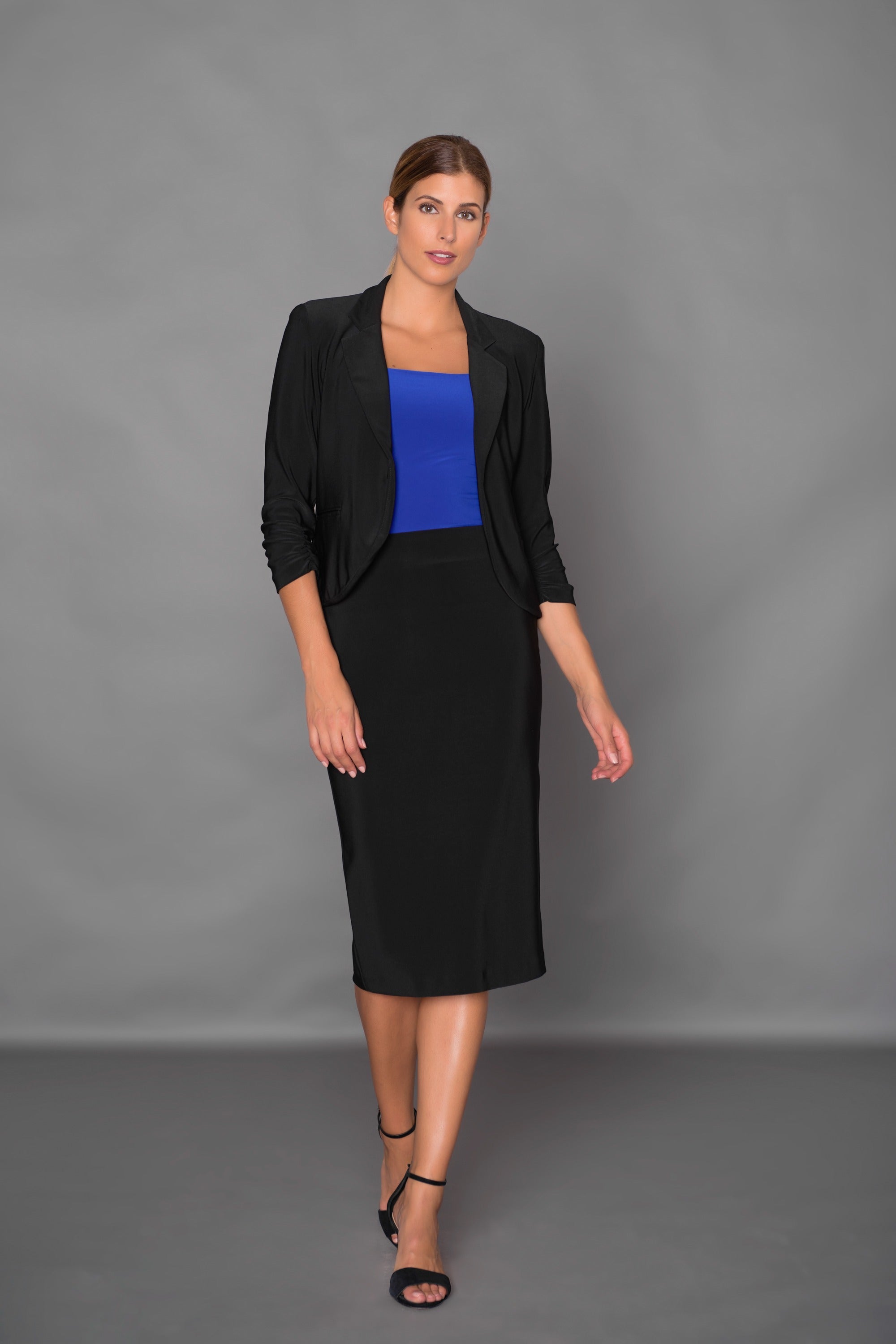 Black Mid Calf Skirt