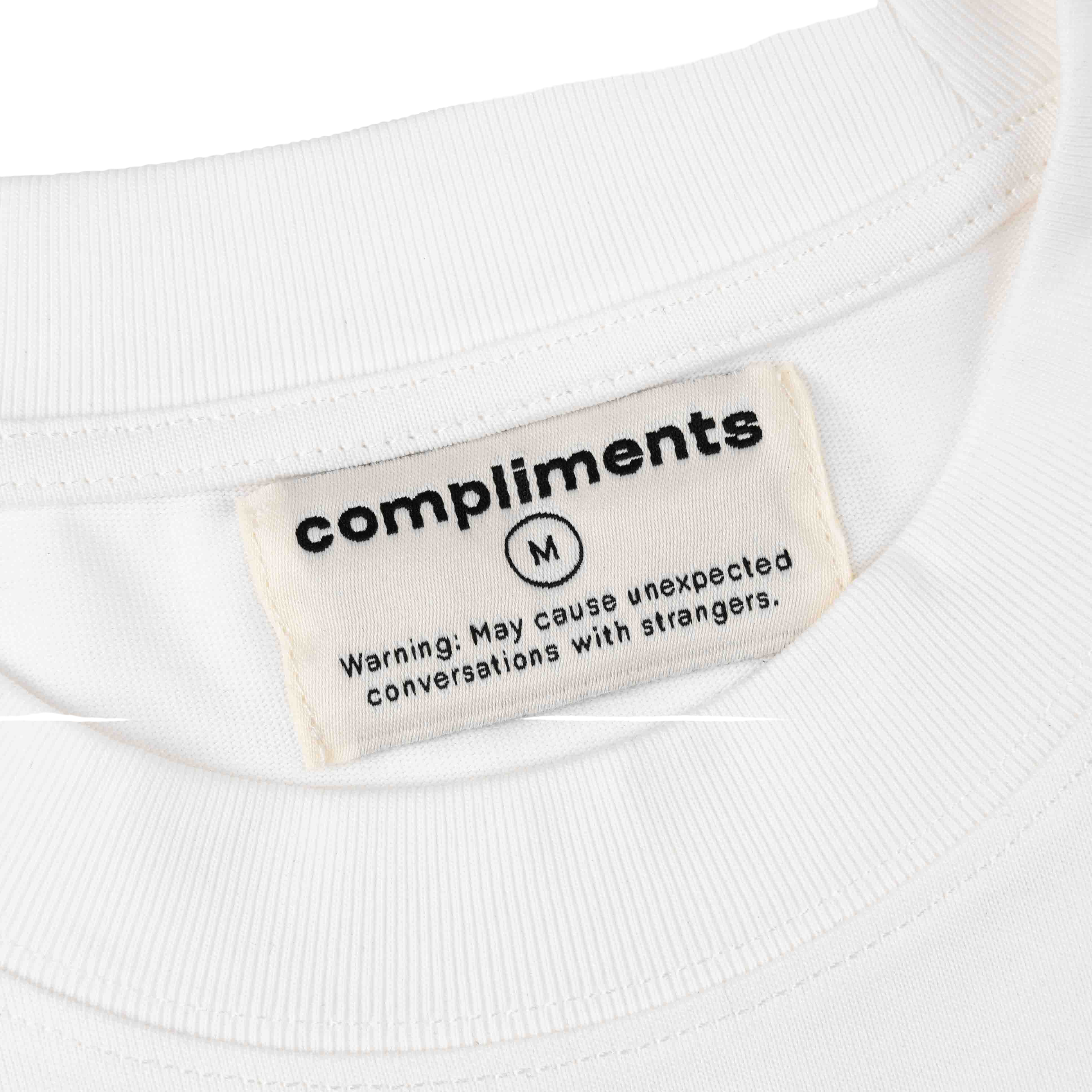 Compliments Better Than Imagined White Vintage Shirt