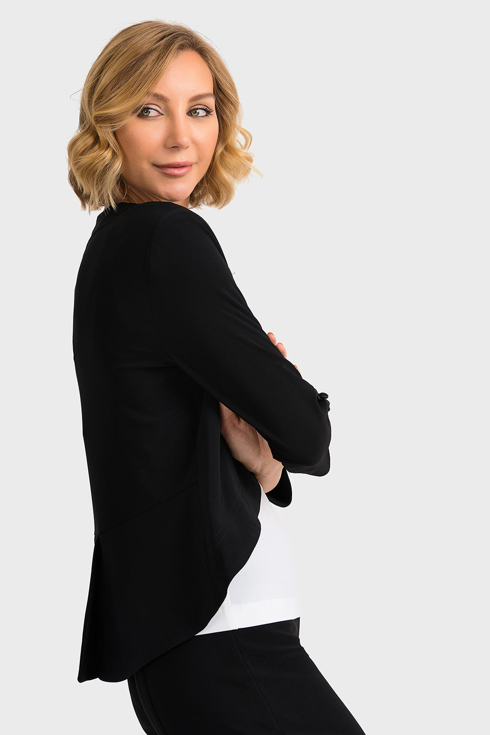 Joseph Ribkoff Black Tux Bolero Style 161140